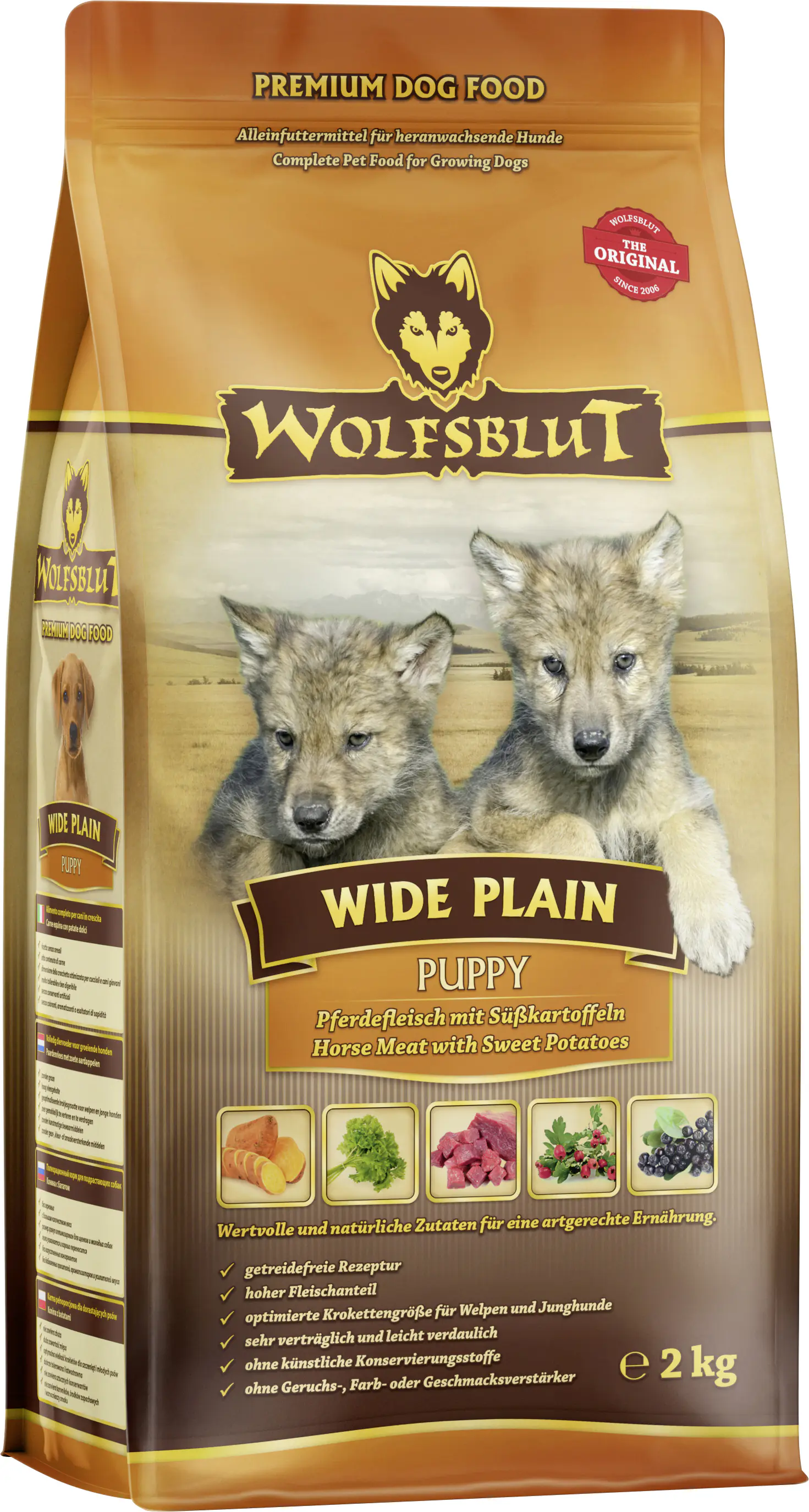 Wolfsblut Hundetrockenfutter Junior 2 kg Pferd & Süßkartoffel