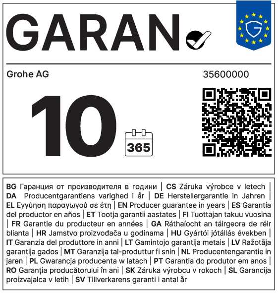 5 Jahre Garantie