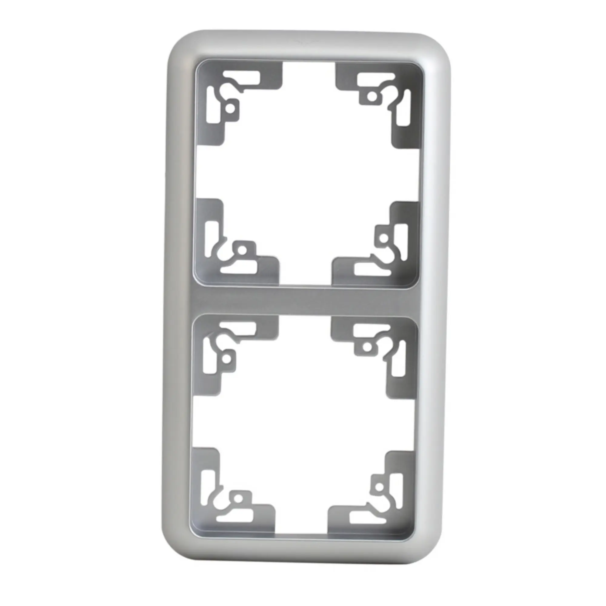 Unitec Abdeckrahmen Montreal 2-fach S503 silber Unitec Abdeckrahmen Montreal 2-fach S503 silber