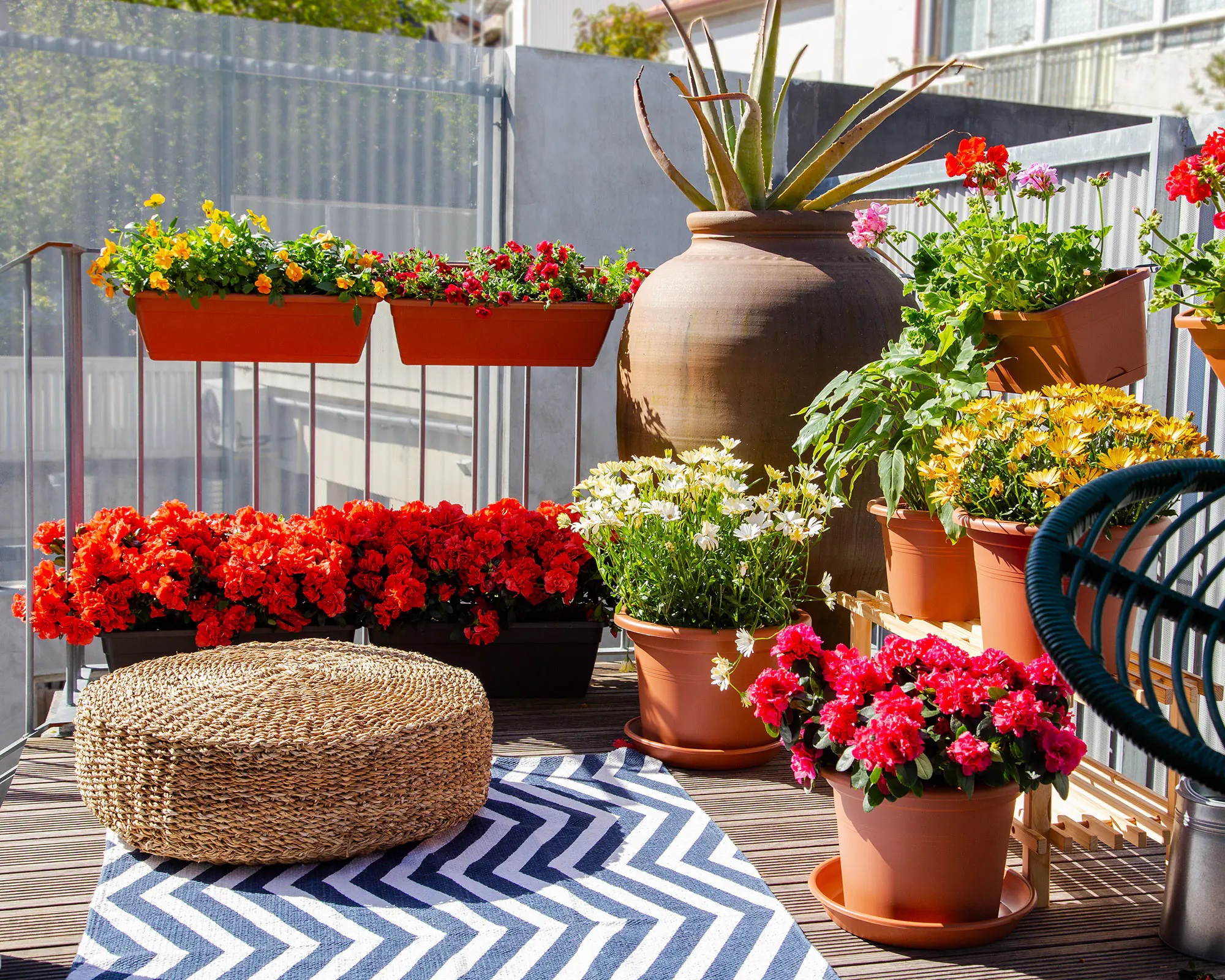 Artevasi Pflanztopf Venezia Cilindro Kunststoff terrakotta matt Ø 30 x 22 cm