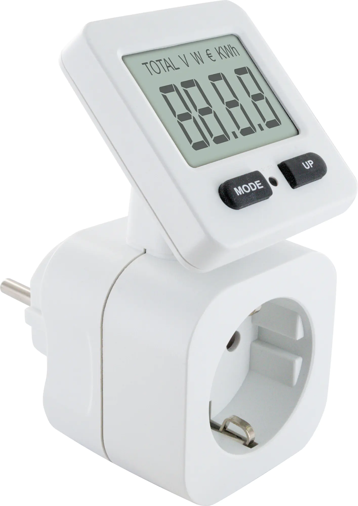 Schwaiger Energiekosten Messgerät STEM1080 Display drehbar 180°, eckig, IP20