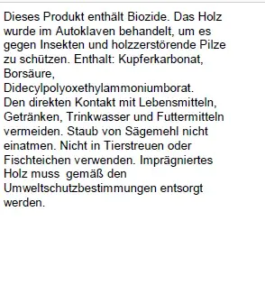 Zaunlatte 100 cm, 55 mm, kesseldruckimprägniert