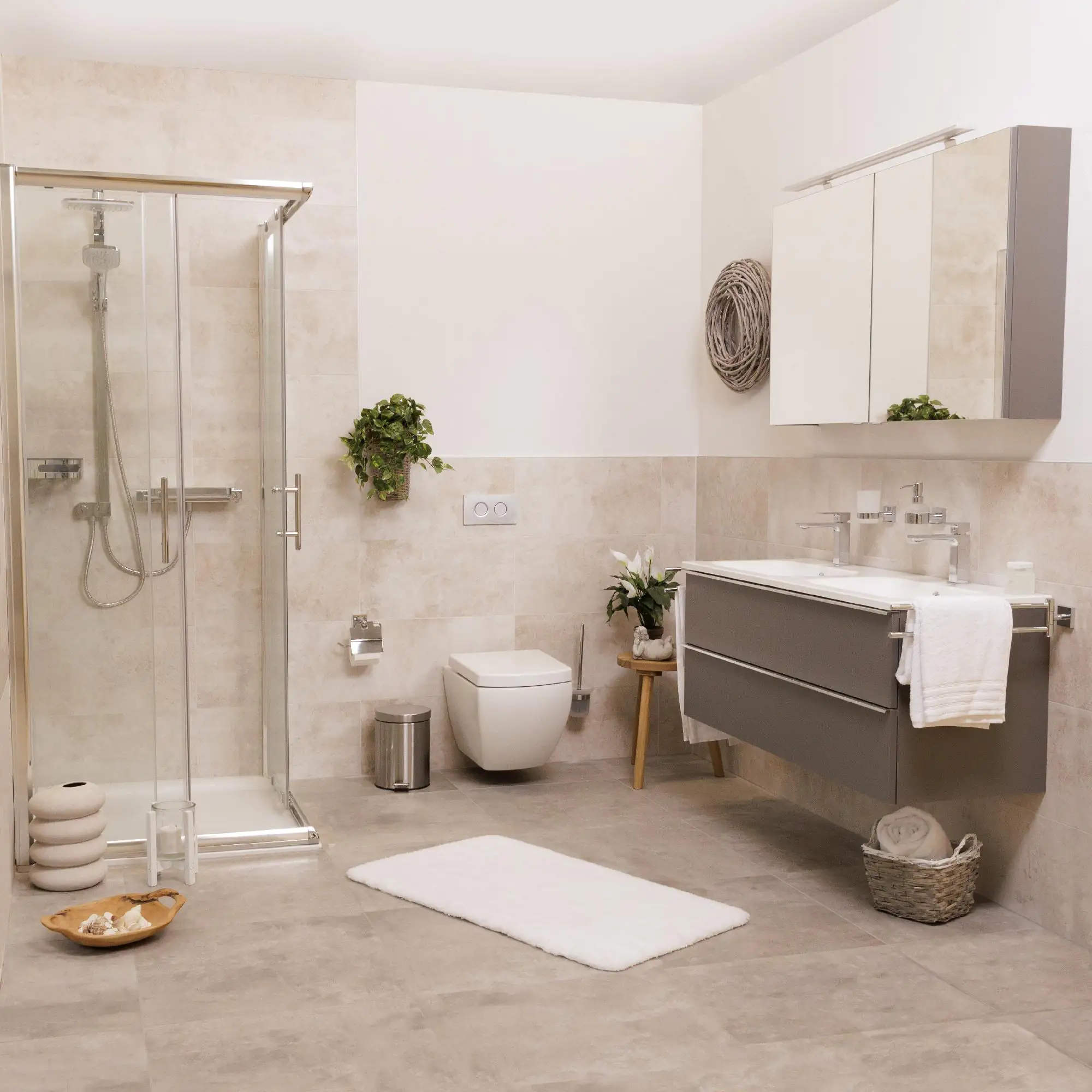 Mica Kunstpflanze Schimdaases hängend grün im Topf 45 x 25 x 25 cm