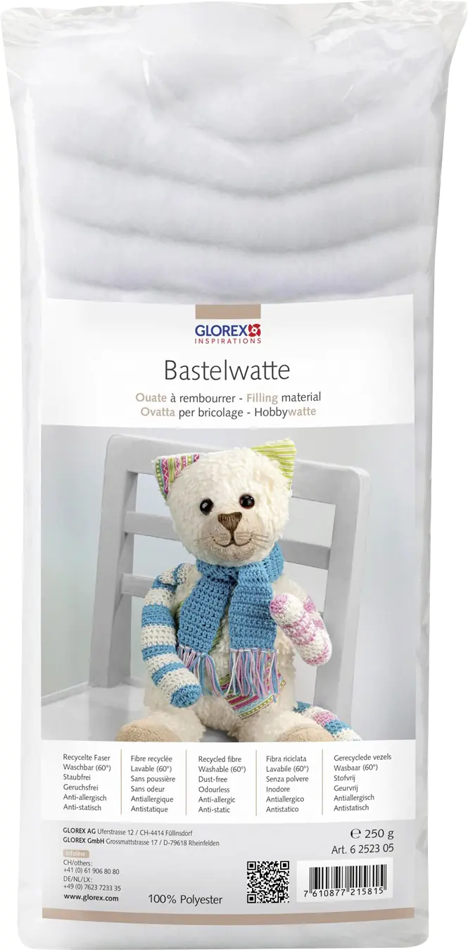 Hobby Time Bastelwatte weiß 250 g Hobby Time Bastelwatte weiß 250 g