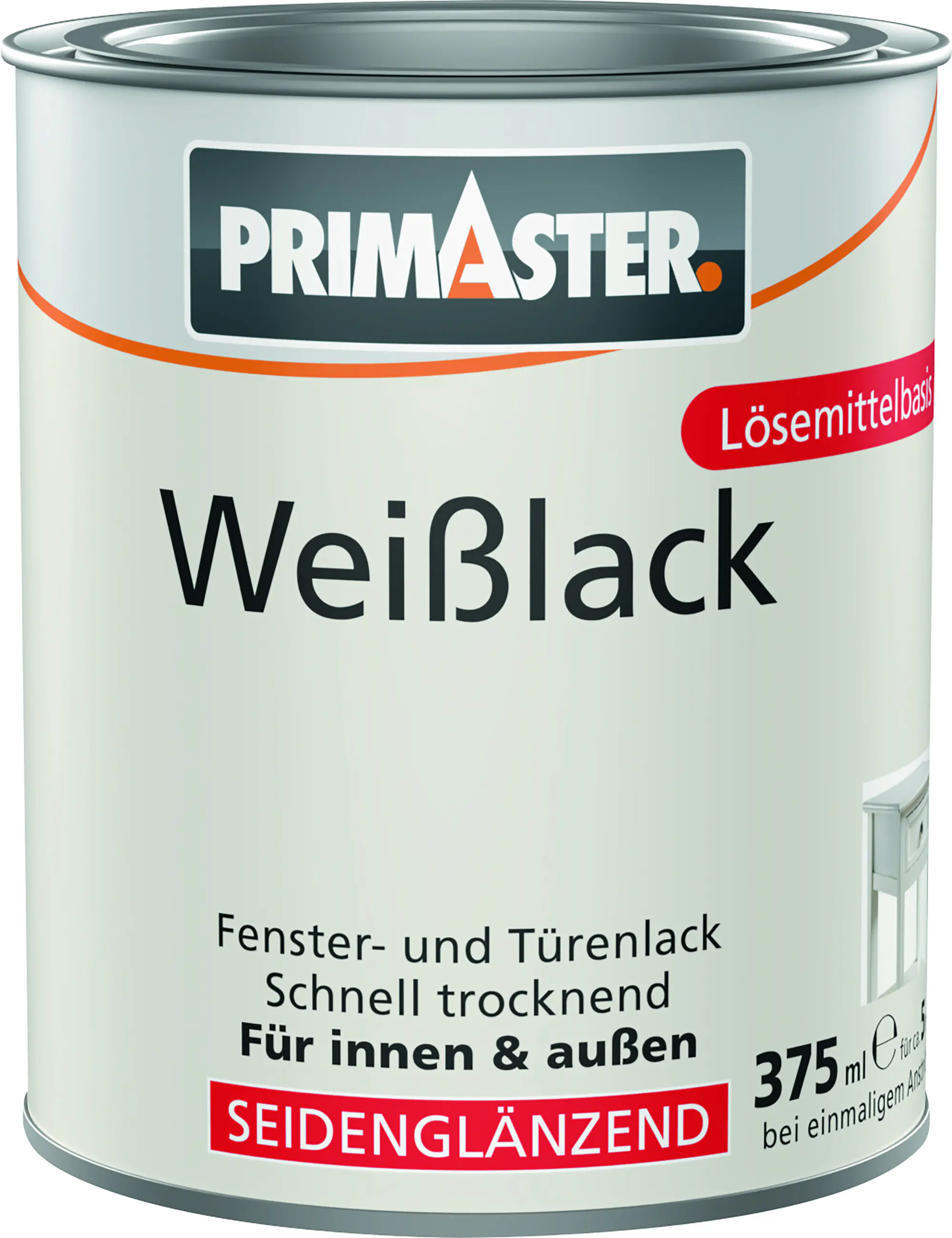 Primaster Weißlack seidenmatt 375 ml weiß Primaster Weißlack seidenmatt 375 ml weiß