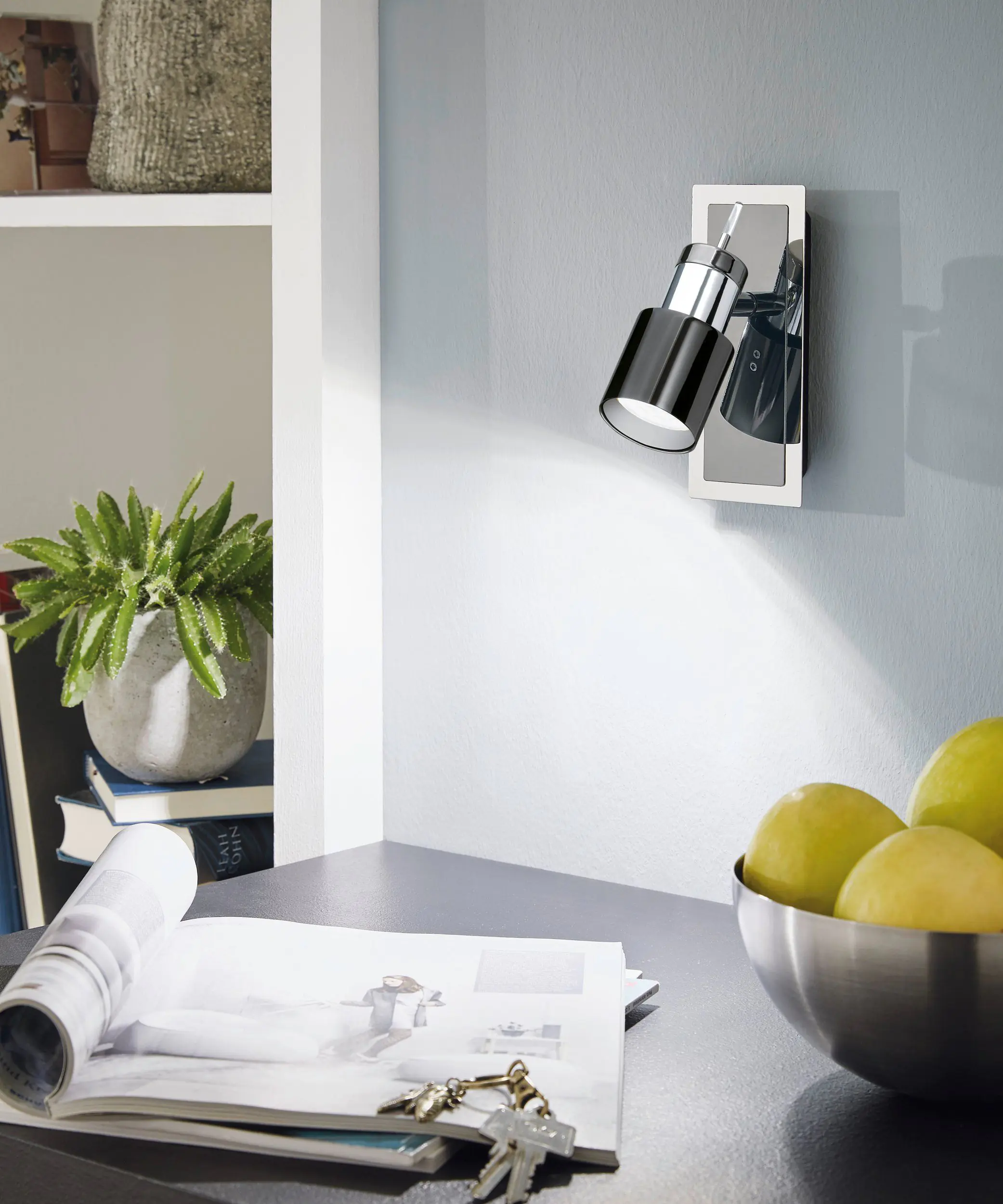 Eglo 1er Spot Davida 1 nickel-nero 16,5 x 7 cm GU10, warmweiß