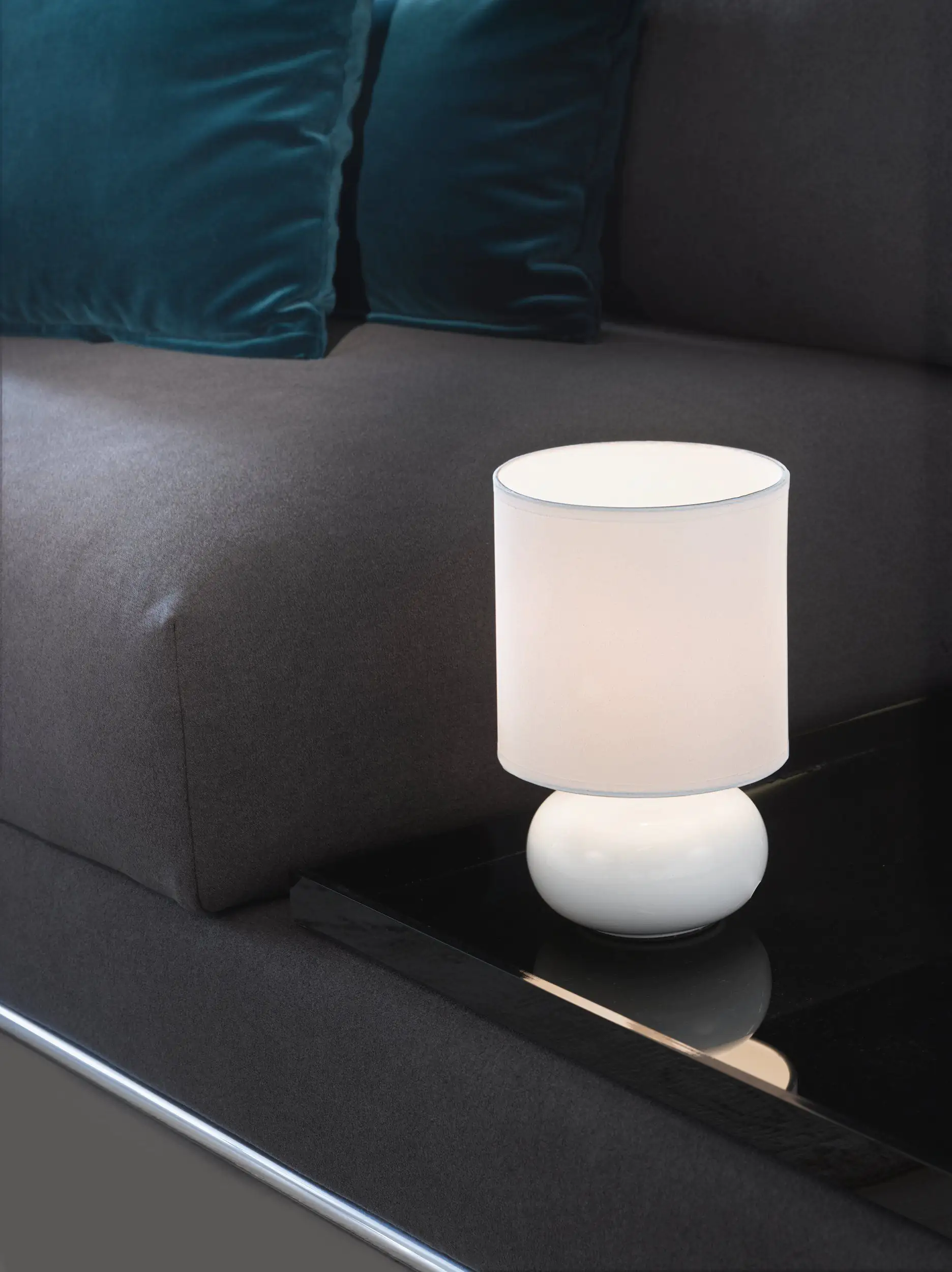 Eglo Tischleuchte Trondio weiß 27 x 15 cm E14