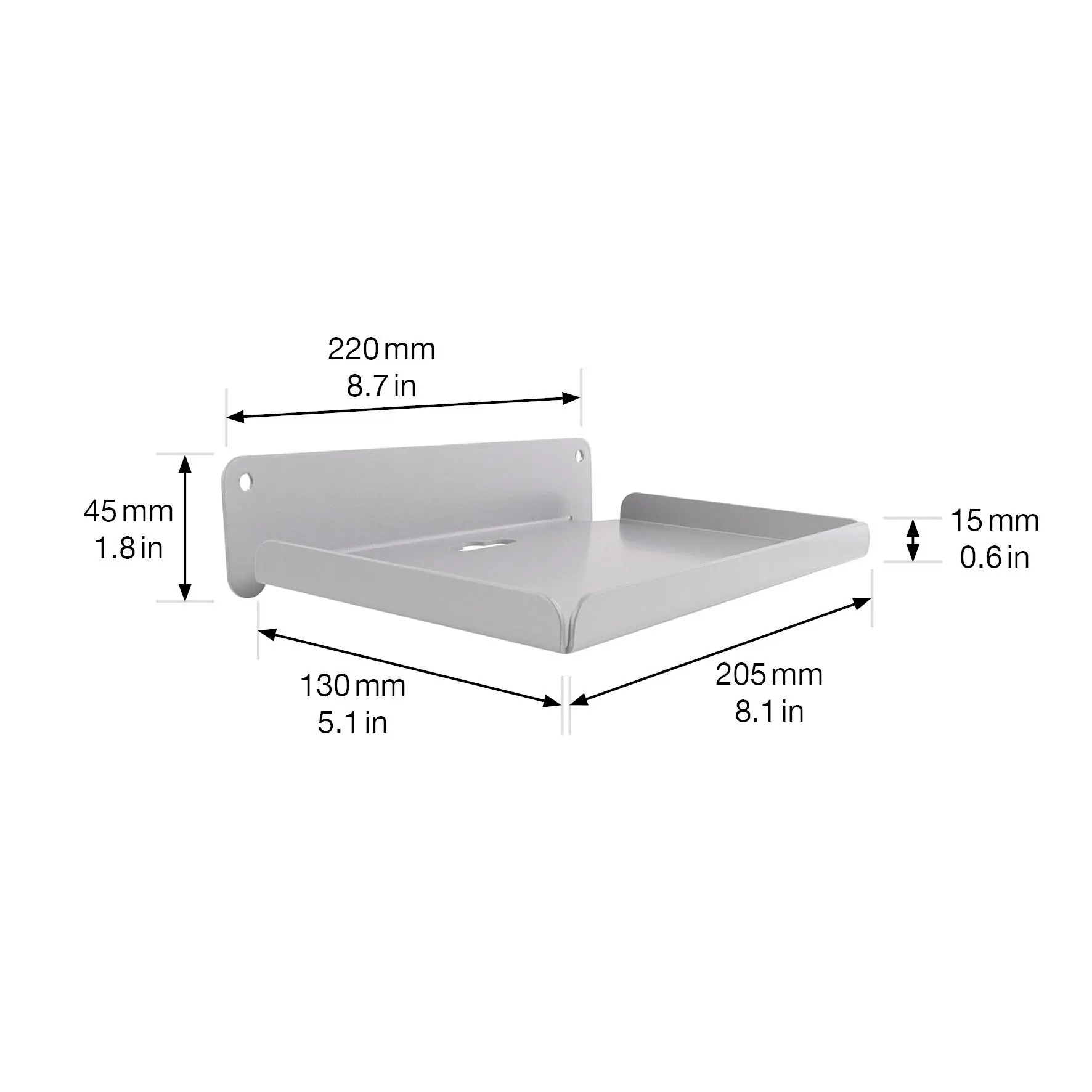 Wagner Wandhalterung Ablage hooks4tools Tragkraft bis 5 kg Stahl 21 x 13 cm grau Wagner Wandhalterung Ablage hooks4tools Tragkraft bis 5 kg Stahl 21 x 13 cm grau