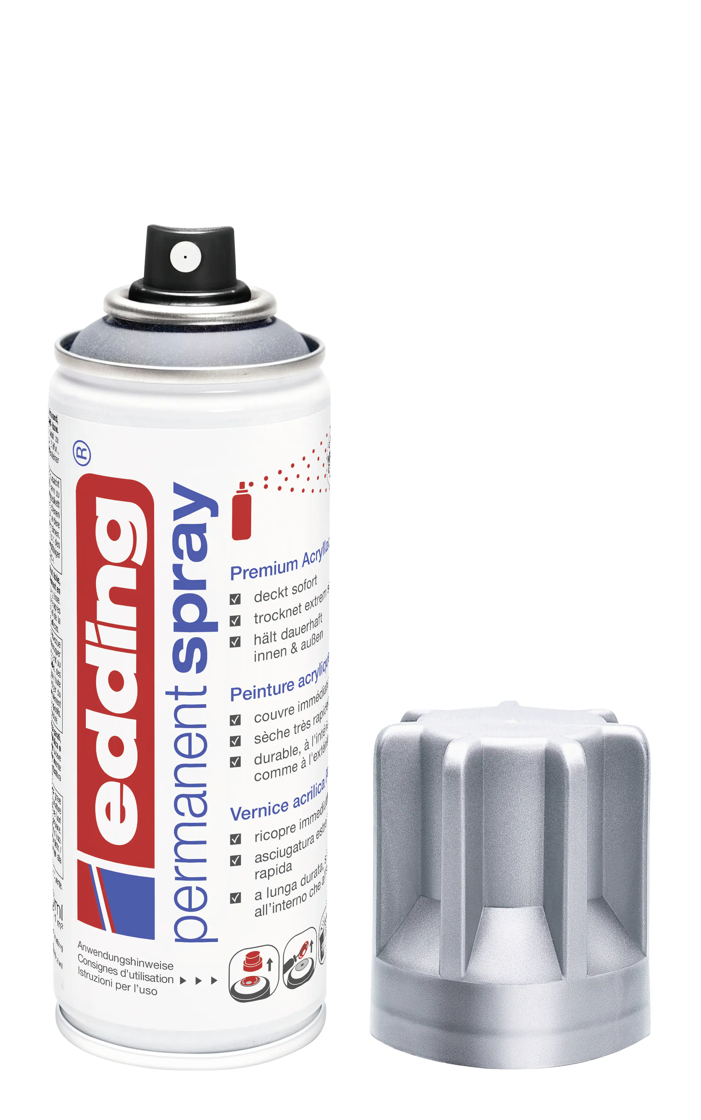 edding 5200 Permanent Spray Premium silber matt Acrylic Paint