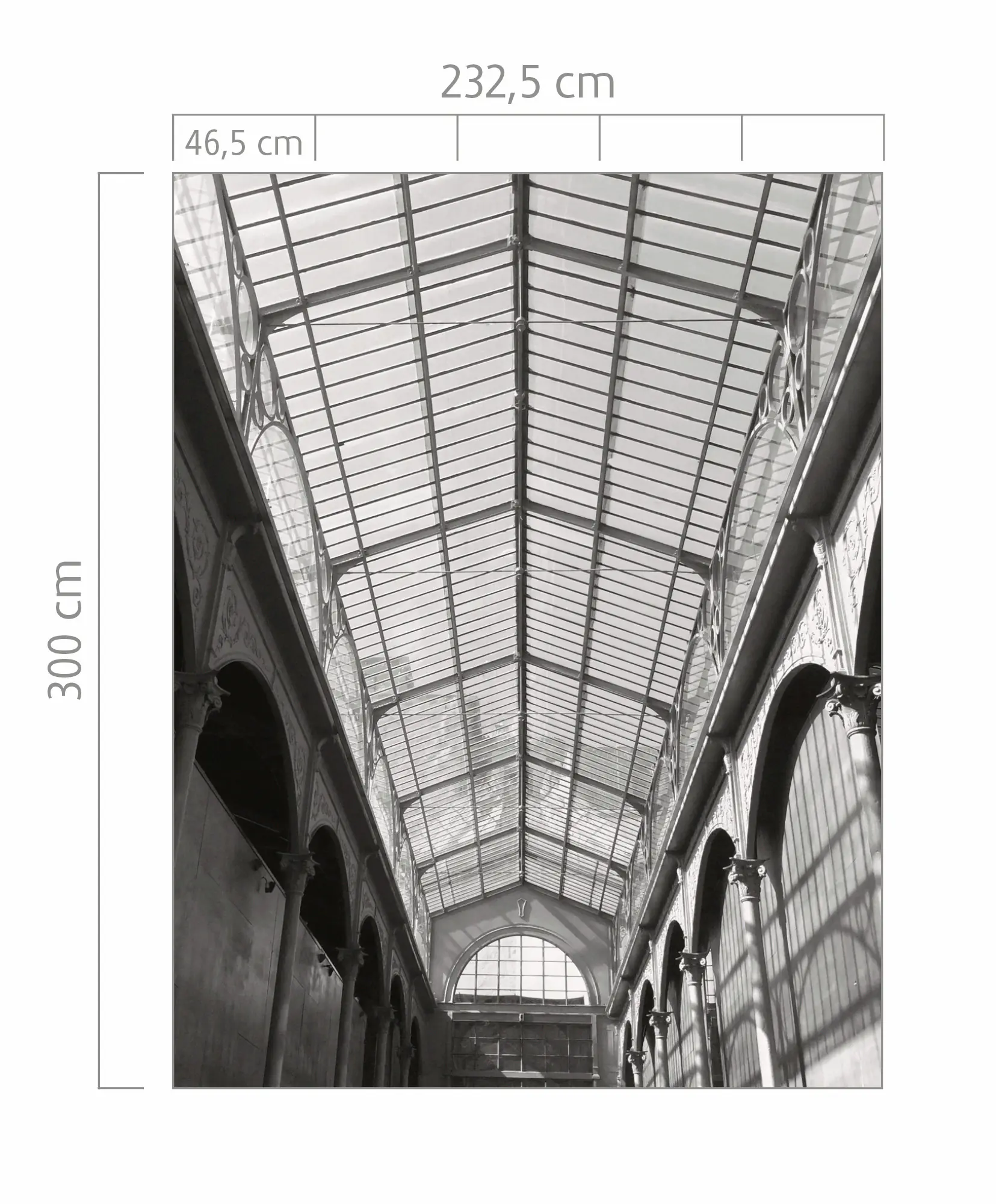Rasch Vlies Fototapete 940923 Grau Muster & Motive 3 m x 2,33 m