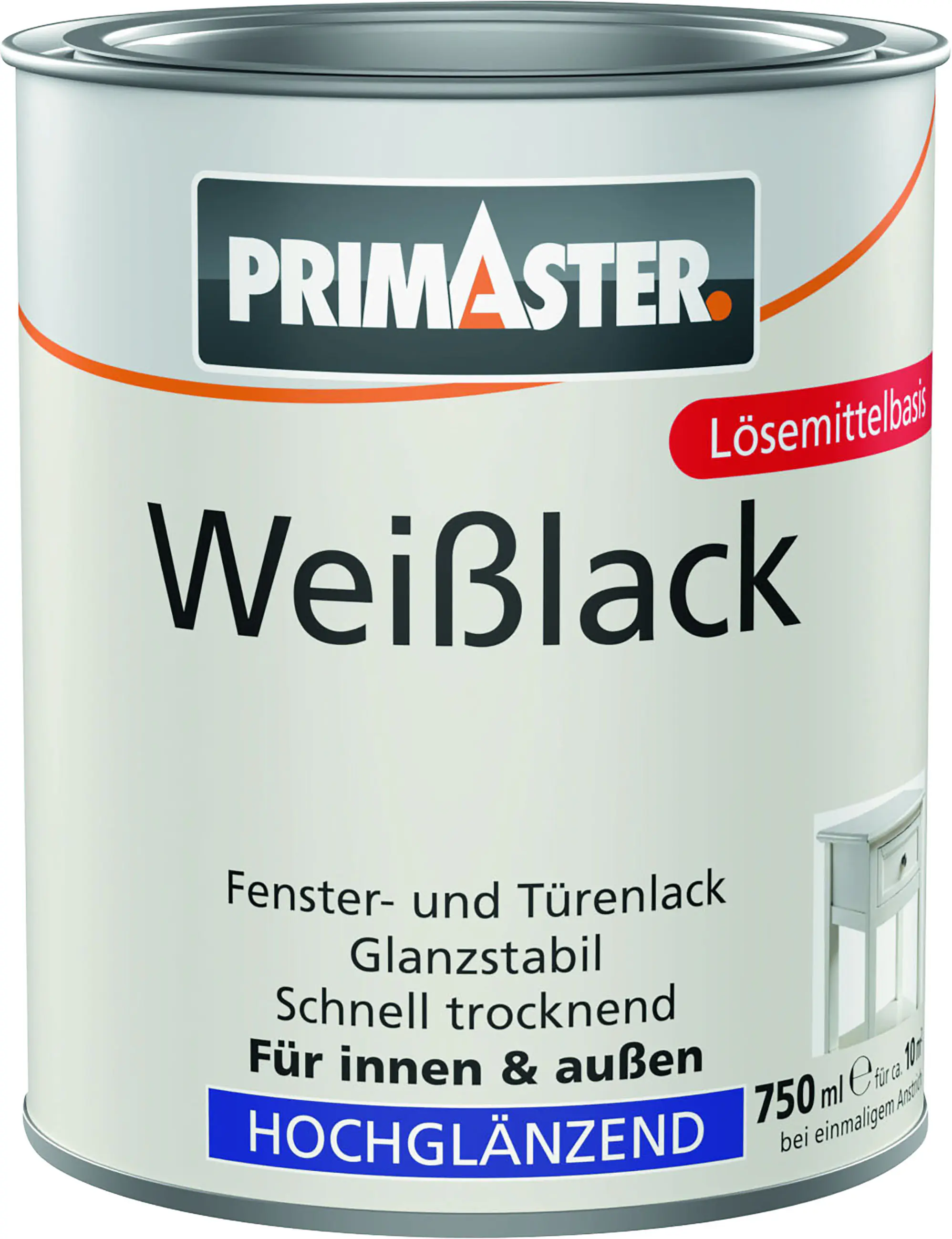 Primaster Weißlack hochglänzend 750 ml weiß Primaster Weißlack hochglänzend 750 ml weiß