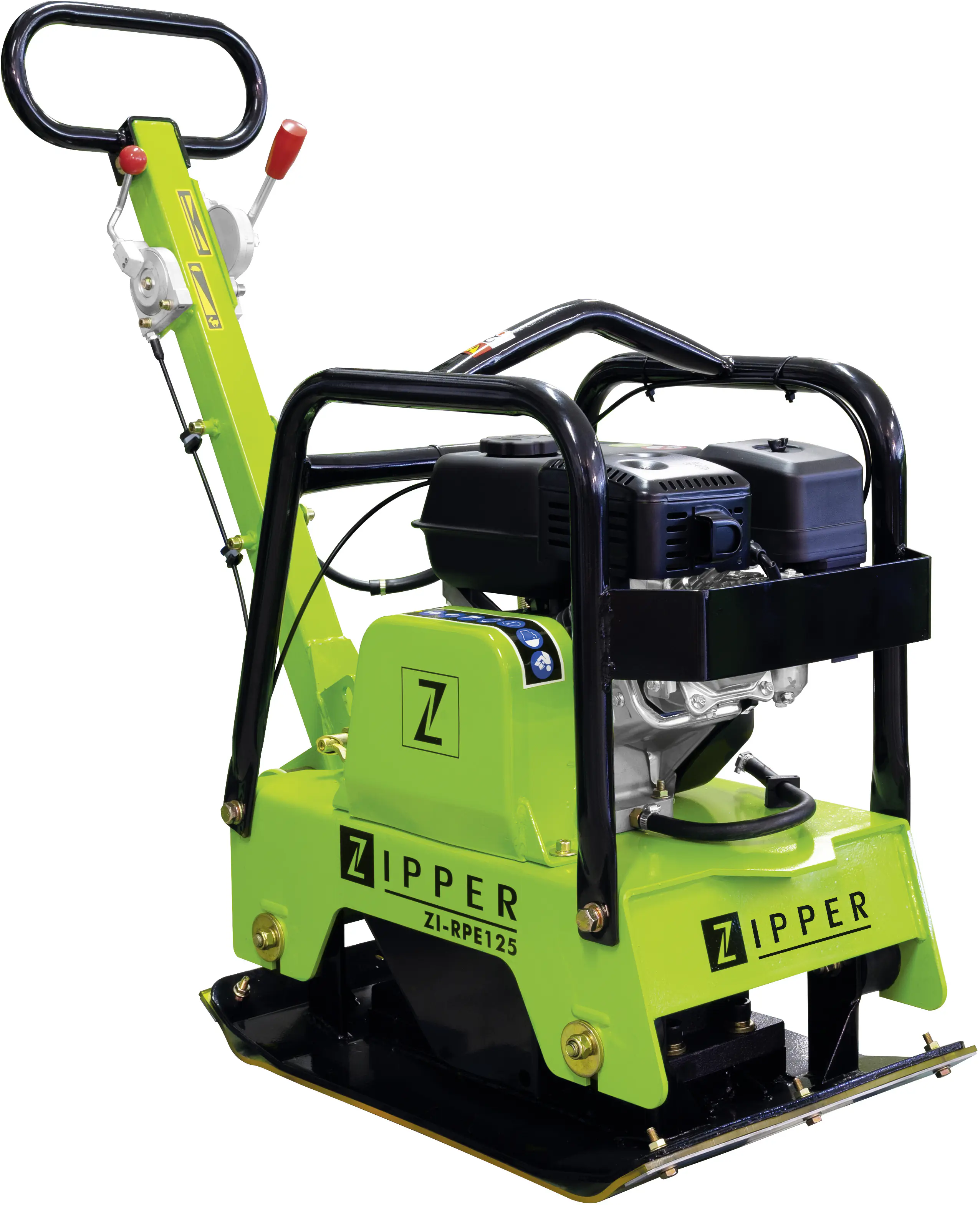 Zipper Rüttelplatte ZI-RPE125 Benzin ROZ 95 Platte 40 x 63 cm