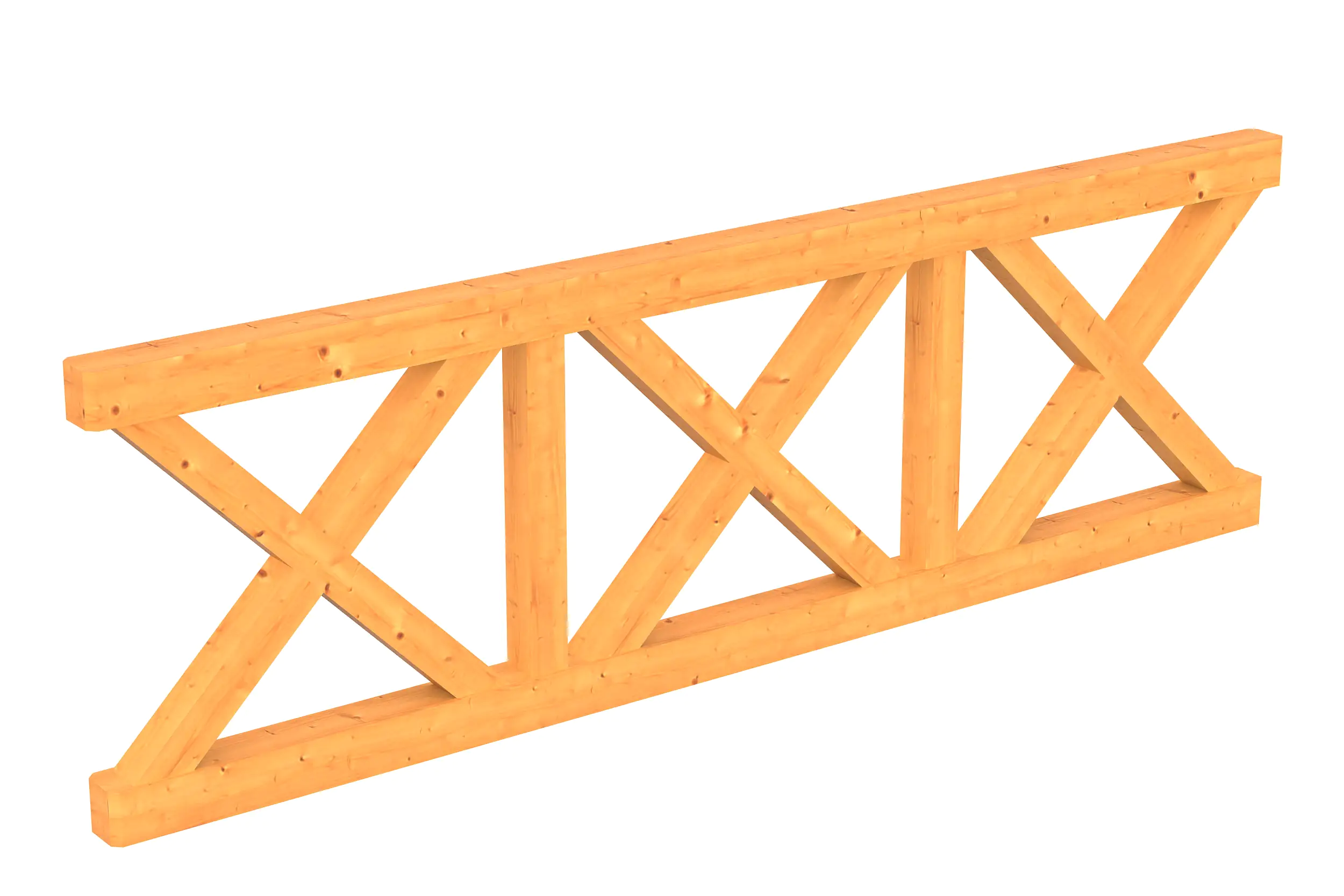SKAN HOLZ Brüstung Andreaskreu 270 x 84 cm, Douglasie, natur