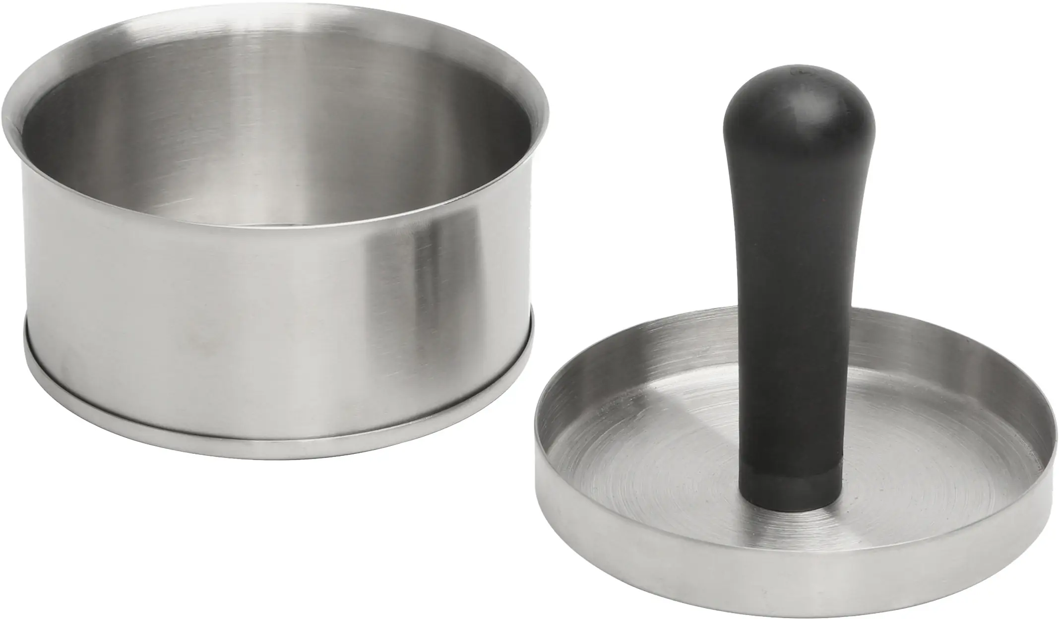 Primaster Burgerpresse Edelstahl mit Kunststoffgriff Ø 11 cm