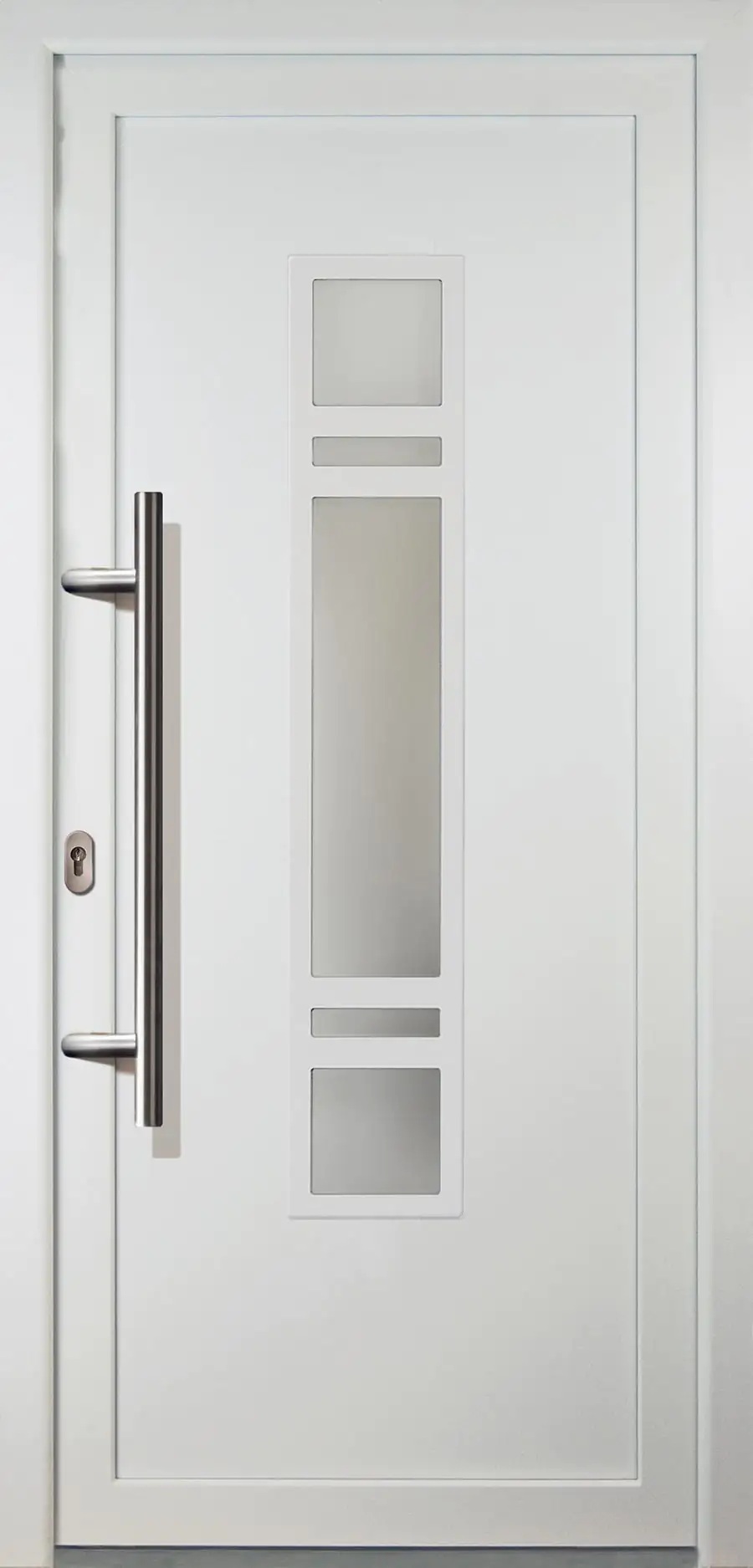 Haustür Signum PVC Modell C 24 108 x 208 cm, weiß, DIN links Haustür Signum PVC Modell C 24 108 x 208 cm, weiß, DIN links