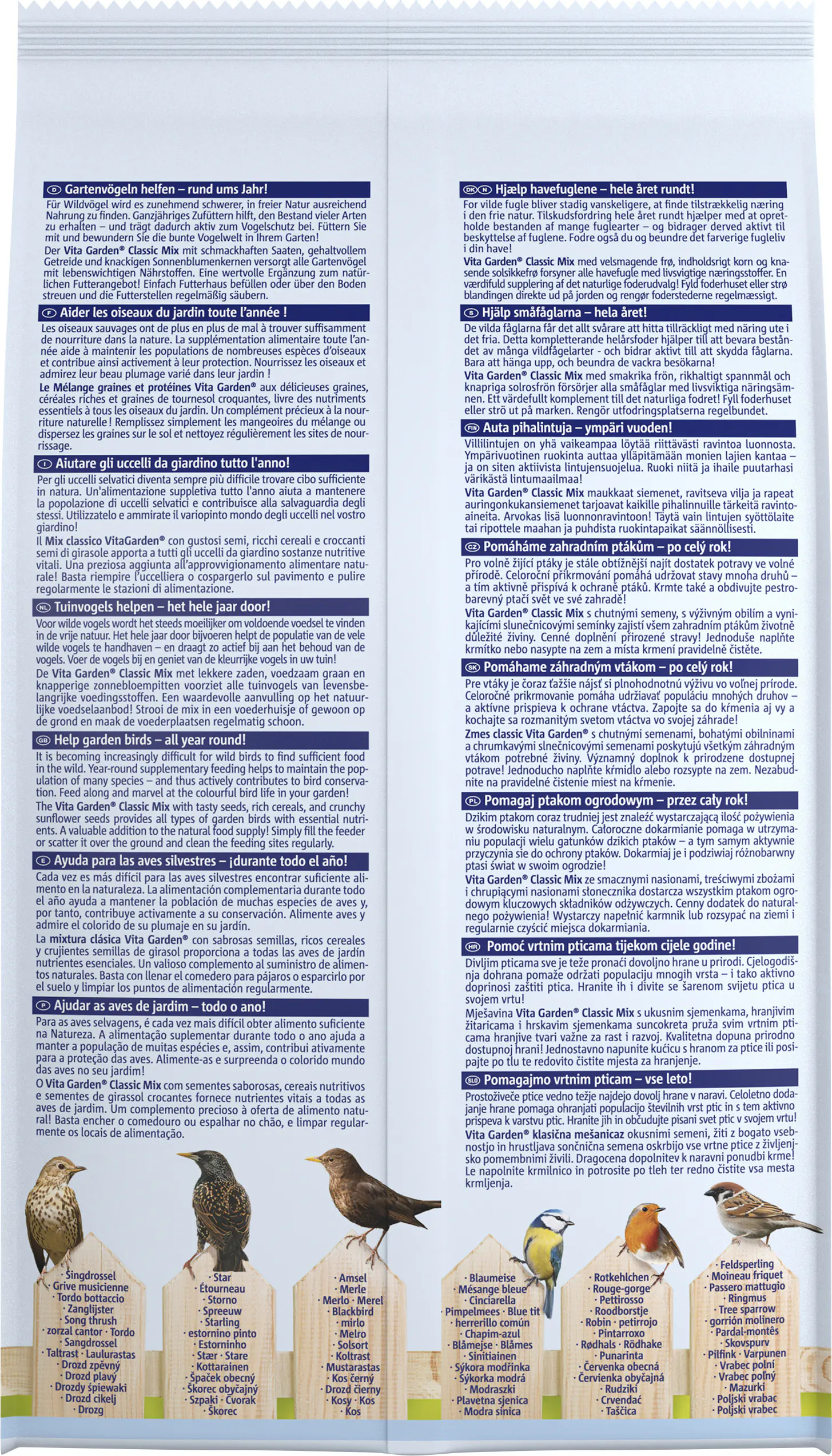 Vitakraft VitaGarden® Classic-Mix 1kg GVO 1 kg Vitakraft VitaGarden® Classic-Mix 1kg GVO 1 kg