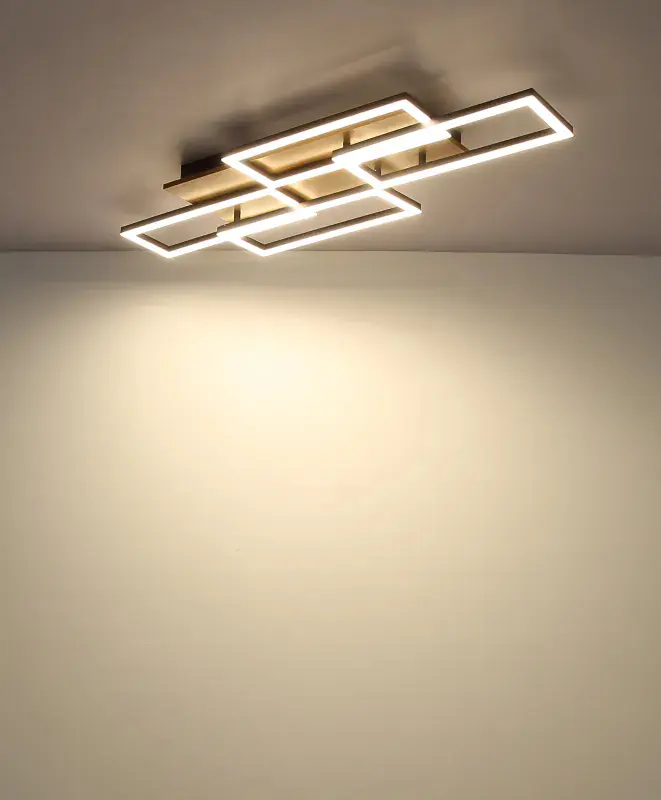 Globo Deckenleuchte Jeffry 87,5 x 32,5 cm L x B schwarz CCT