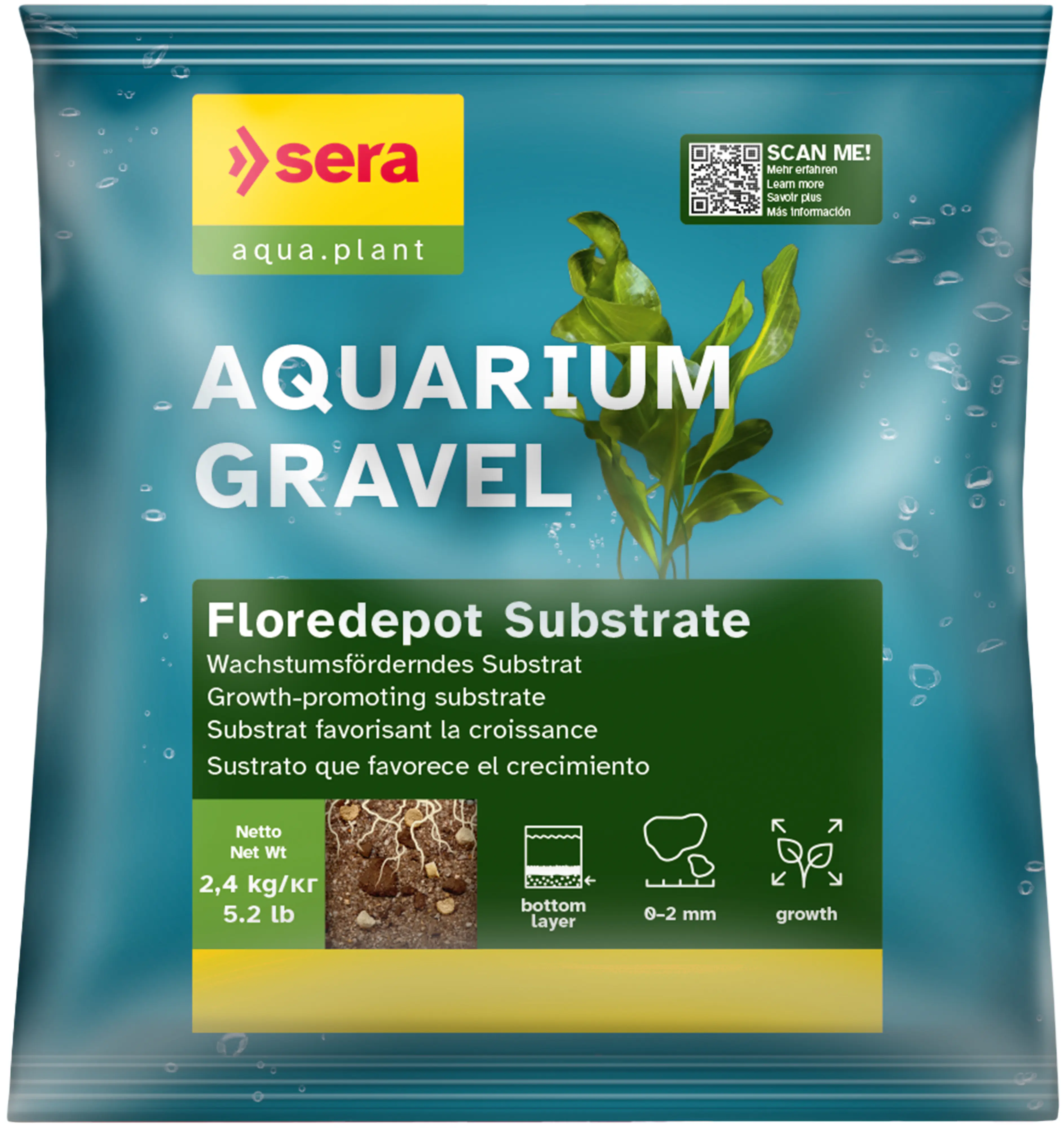 Sera Aquariumgrund Gravel Floredepot Substrate 2,4 kg Sera Aquariumgrund Gravel Floredepot Substrate 2,4 kg
