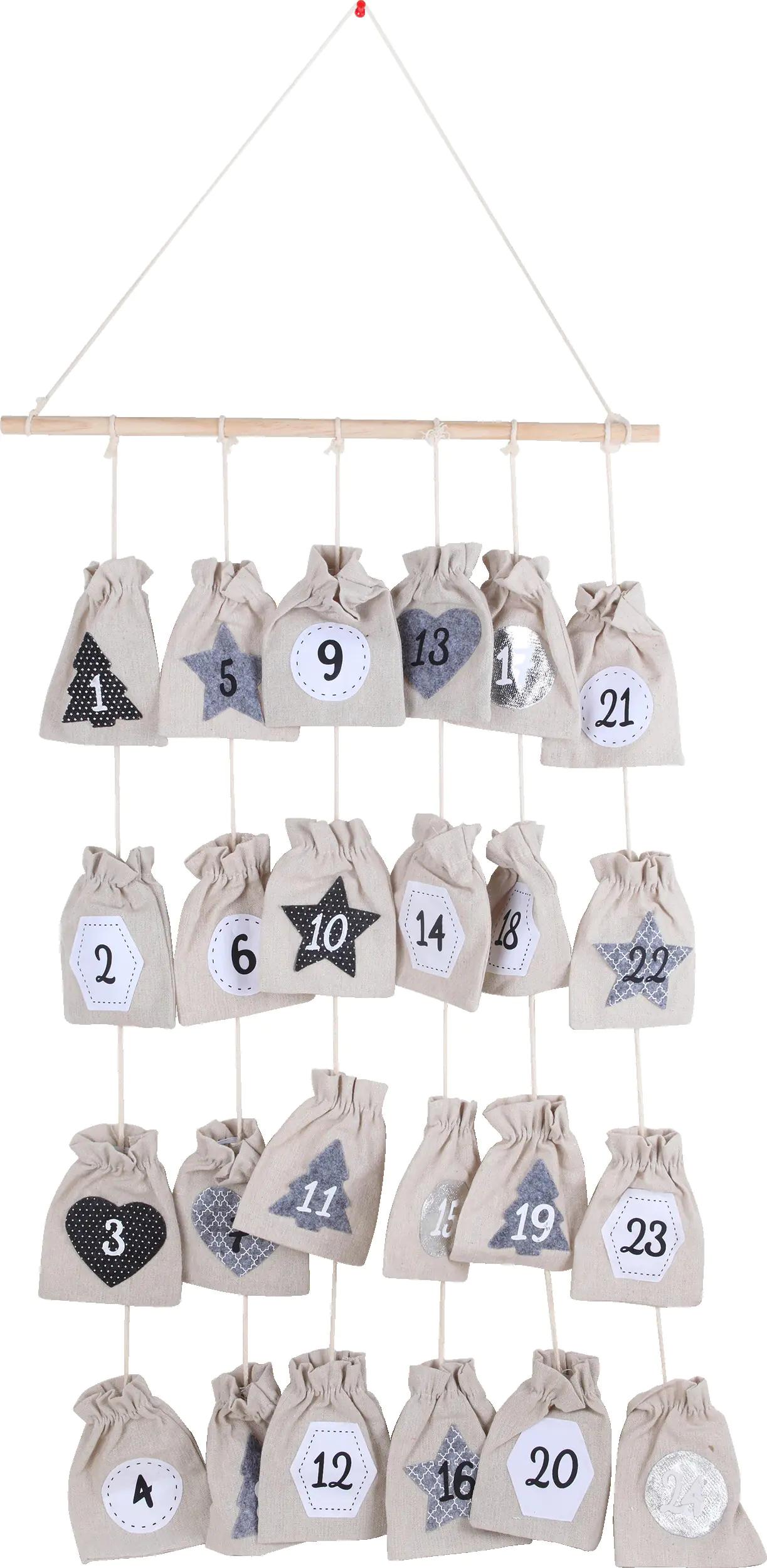 TrendLine Deko Adventskalender Holz 61 x 8 x 38 cm mehrfarbig TrendLine Deko Adventskalender Holz 61 x 8 x 38 cm mehrfarbig