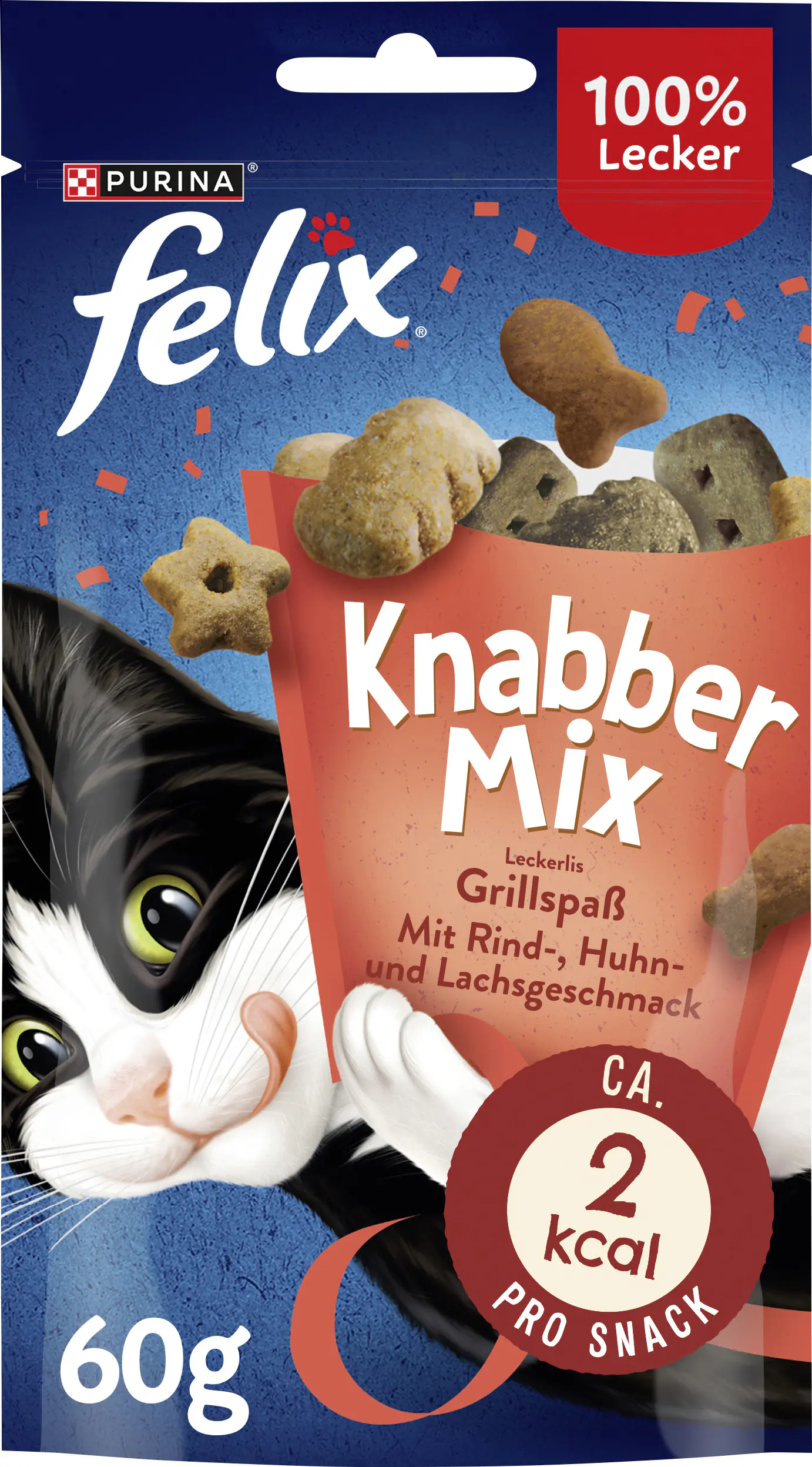 Felix Knabbermix Katzensnack Grillspaß 60g