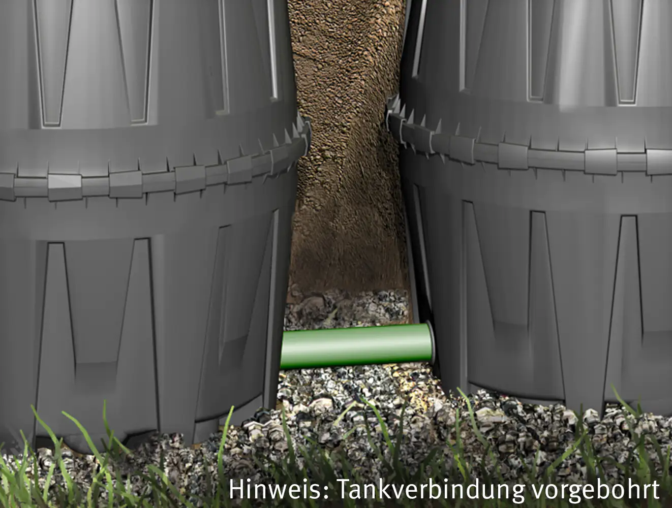 Garantia Abwasser-Sammelgrube Herkules 3.200 l, inkl. Stützrohr