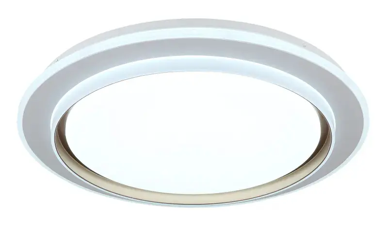 Globo Deckenleuchte Janice 49 x 7 cm (Ø x H) weiß matt RGB