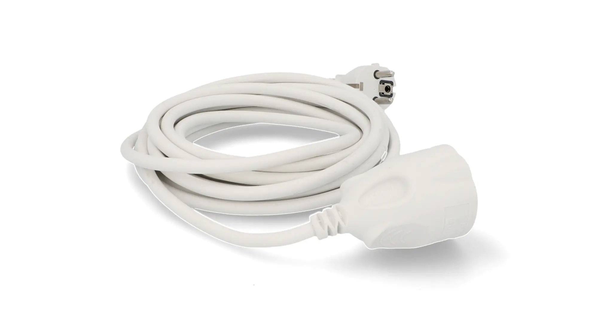 Unitec Schutzkontakt-Verlängerungskabel 5 m H05VV-F 1,5 mm² weiß