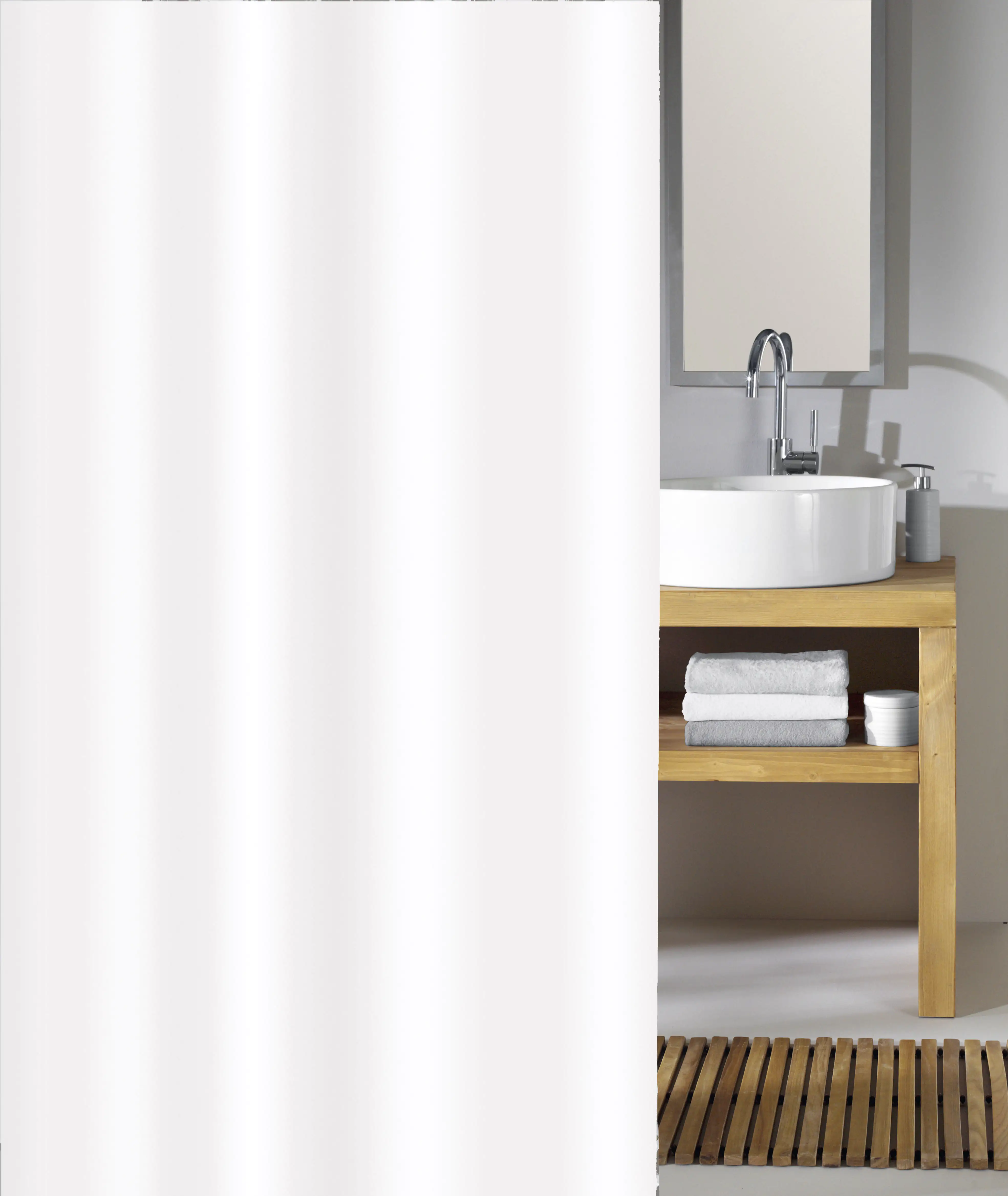 Kleine Wolke Duschvorhang Phönix weiß, 120 x 200 cm