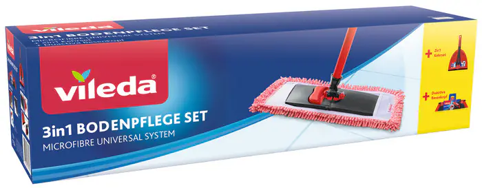 Vileda Kehrgarnitur 3in1 Bodenpflege-Set Vileda Kehrgarnitur 3in1 Bodenpflege-Set