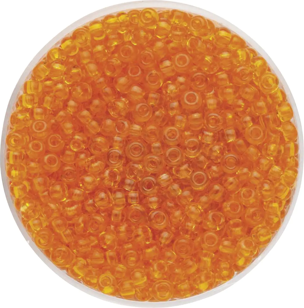 Glorex Rocailles Perlen 2,6 mm 17 g dunkelorange