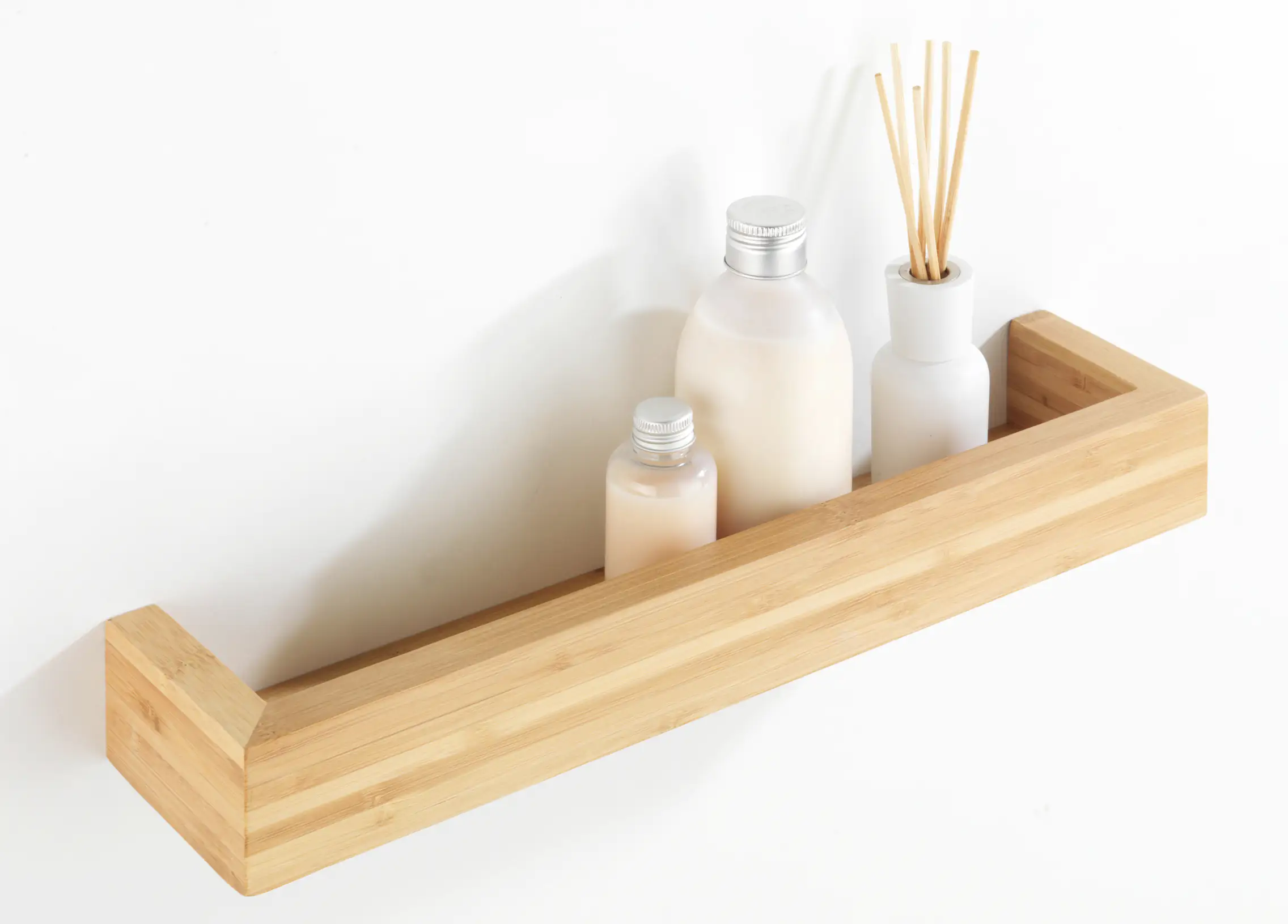 Wenko Wandablage Bambus 40 cm