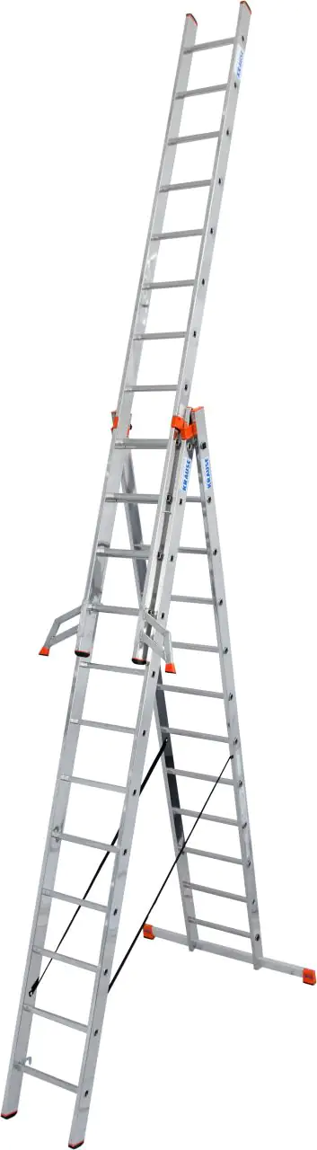 Krause Aluminium-Vielzweckleiter MONTO Tribilo mit Treppenfunktion 9,30 m