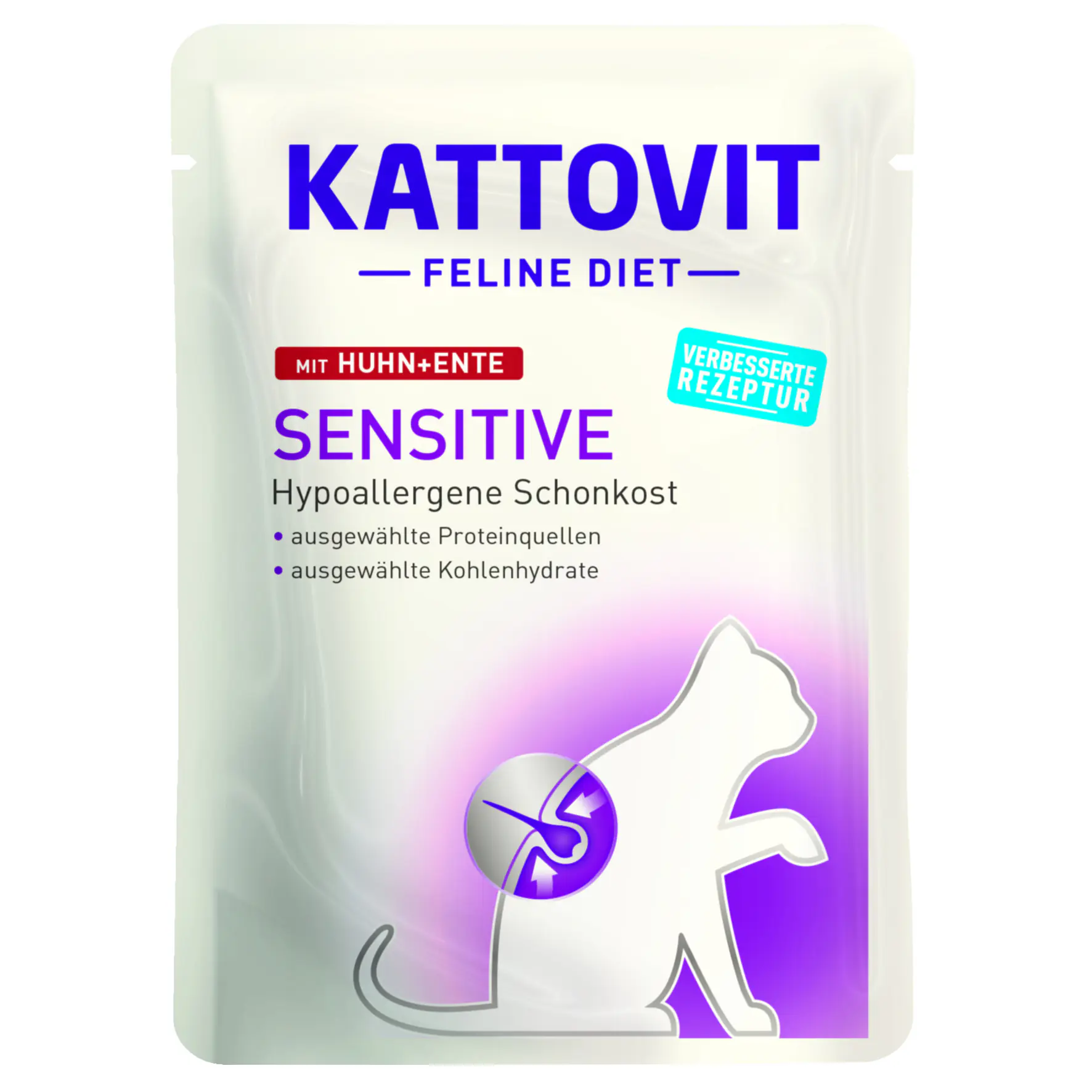 Kattovit Sensi Huhn und Ente Katzennassfutter 85 g