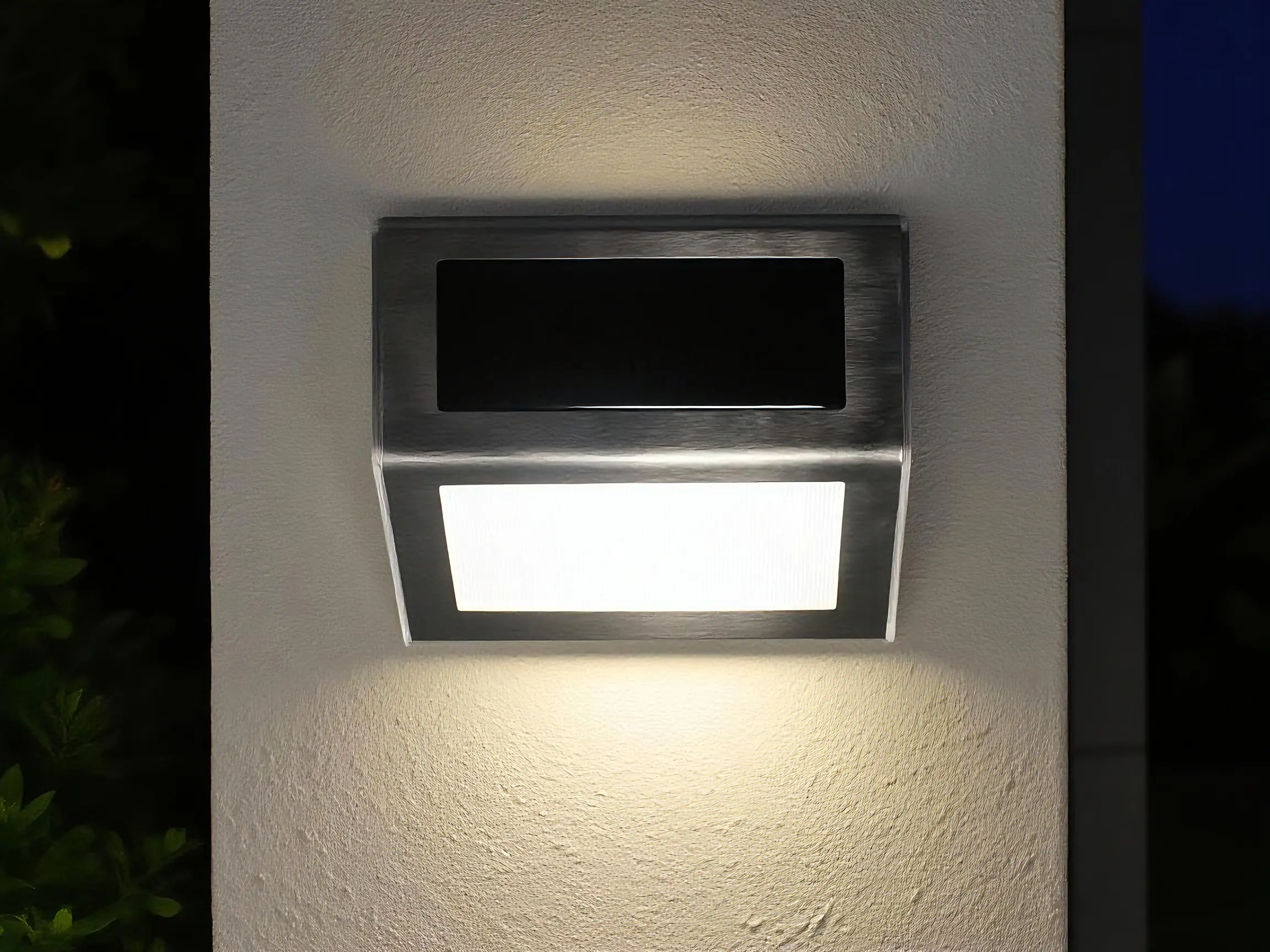 Dapo LED Solar Wandleuchte Ben 8,2 cm kaltweiß