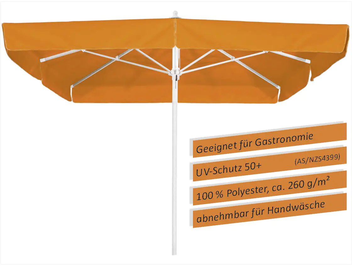 Schneider Sonnenschirm Quadro orange 300 x 300 cm