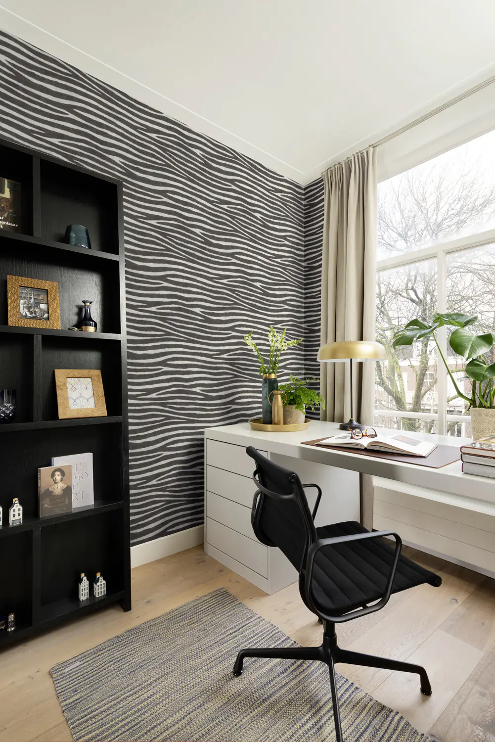 Rasch Vliestapete 751727 Schwarz-Schwarz-Weiß Muster & Motive 10,05 m x 0,53 m