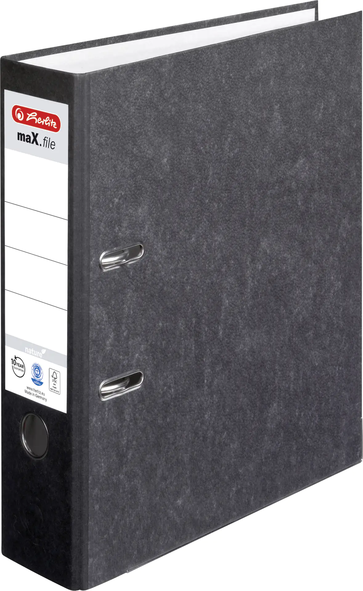 herlitz Ordner max.file nature A4 schwarz