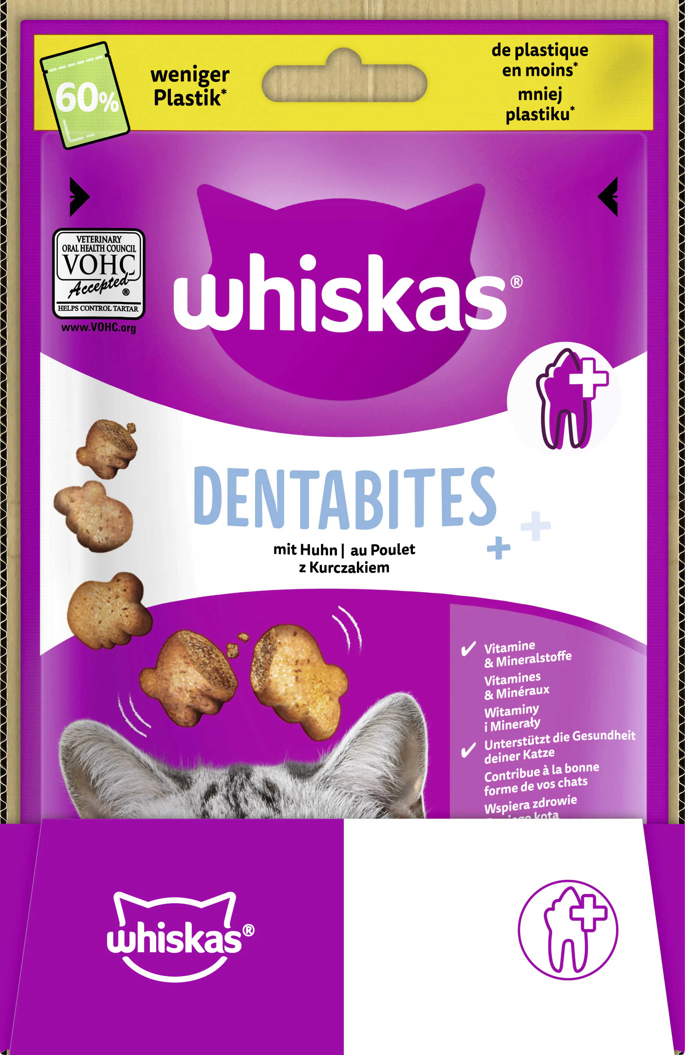 Whiskas Dentabits Katzensnack 40 g Huhn