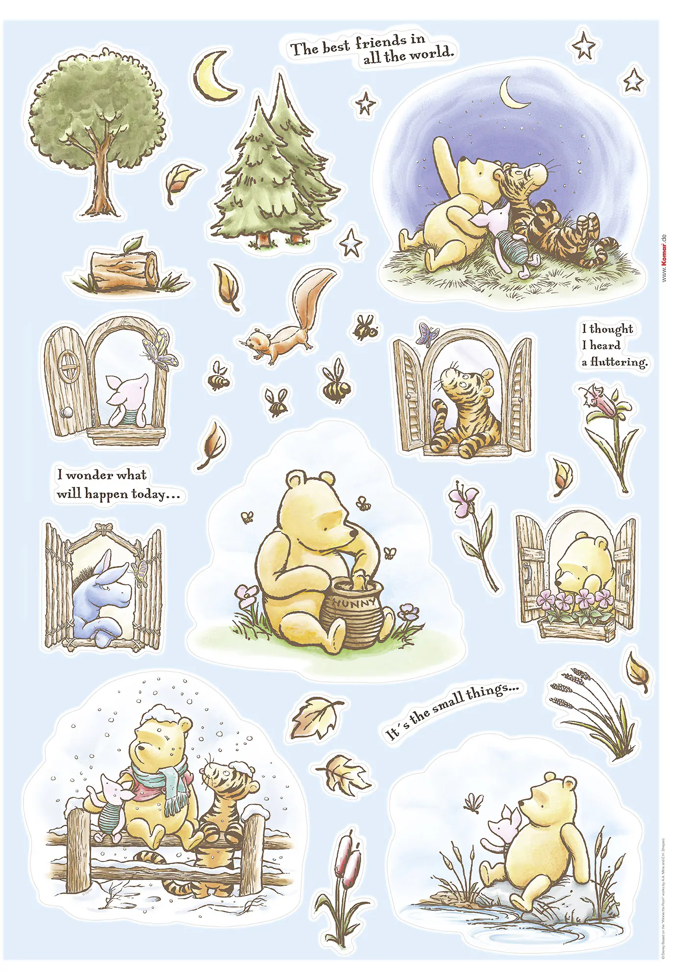 Komar Dekosticker Pooh Adventures 50 x 70 cm  