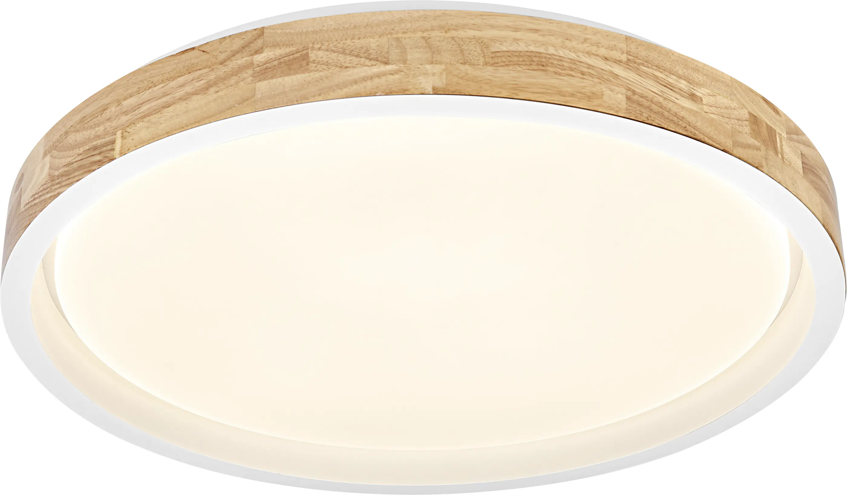 Osram LED-Deckenleuchte Orbis Mariano Ø51 cm 36 W Holzdekor weiß dimmbar