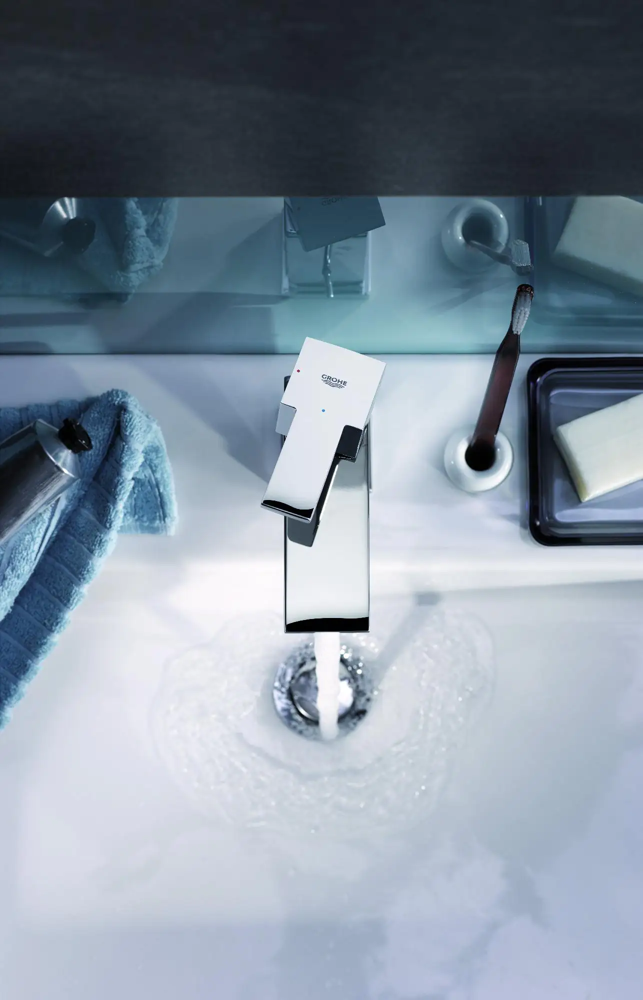 Grohe Waschtischarmatur Sail Cube verchromt, Energie-Spar-Funktion