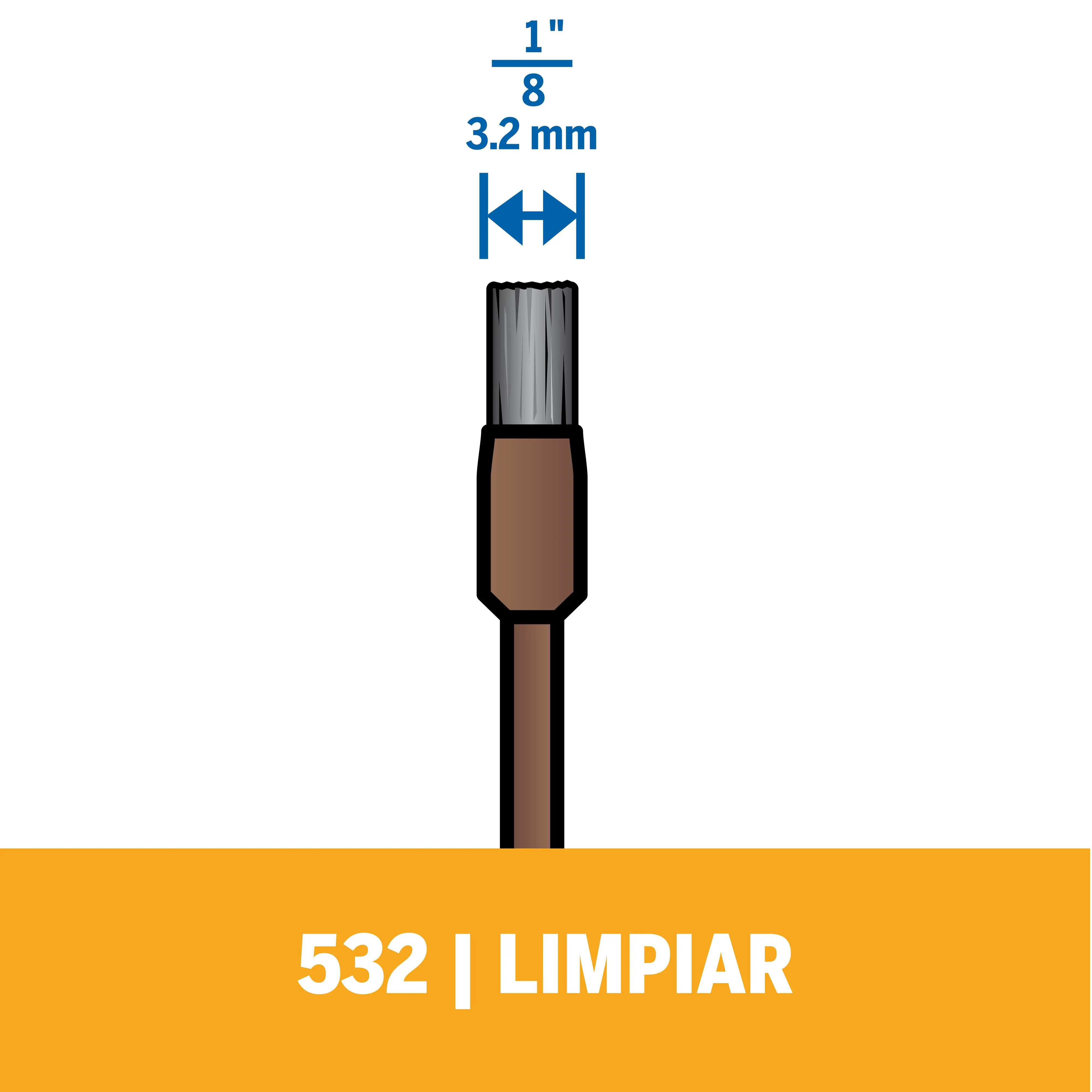 Dremel Edelstahlbürste Ø 3,2 mm 3 Stück Dremel Edelstahlbürste Ø 3,2 mm 3 Stück