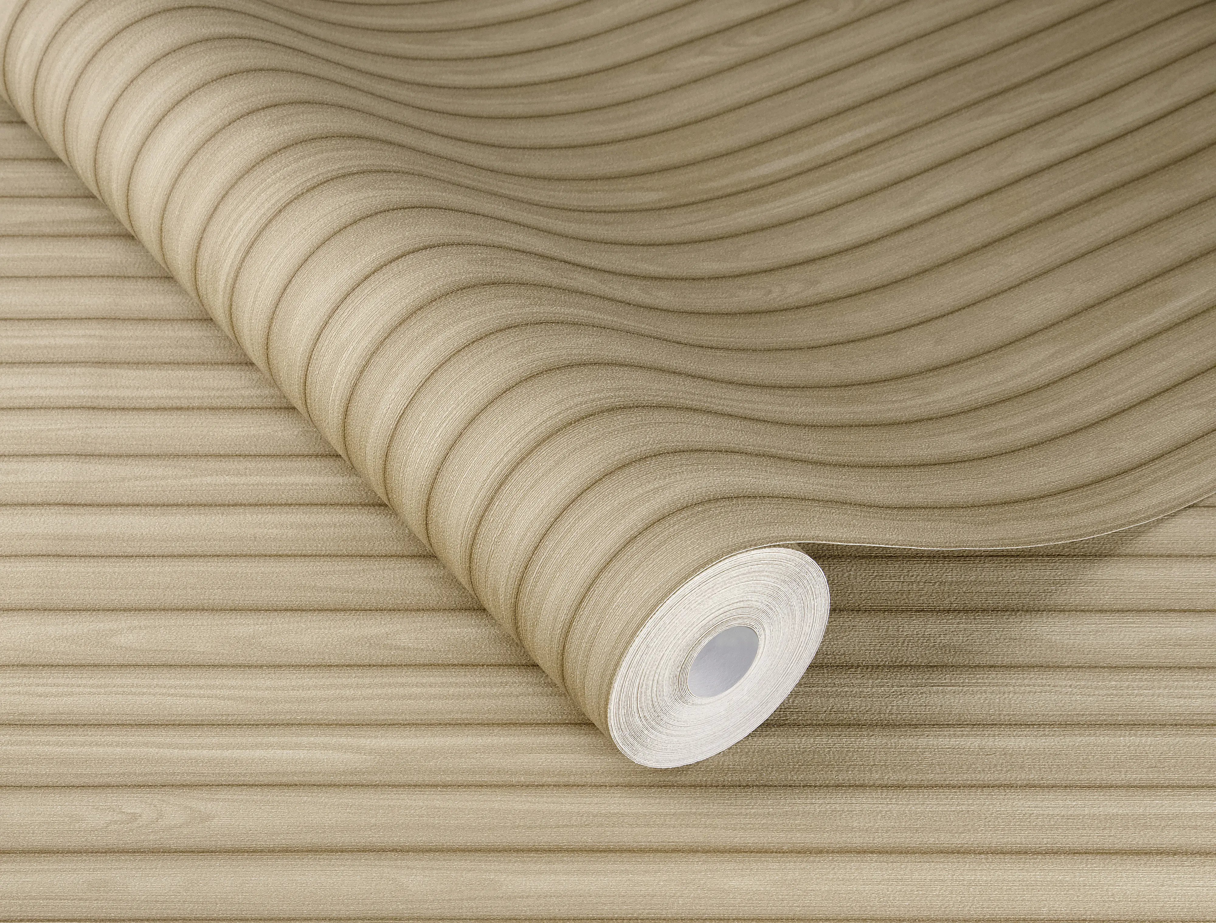 Schöner Wohnen Vliestapete Akustikpaneele hellbraun 10,05 x 0,53 m