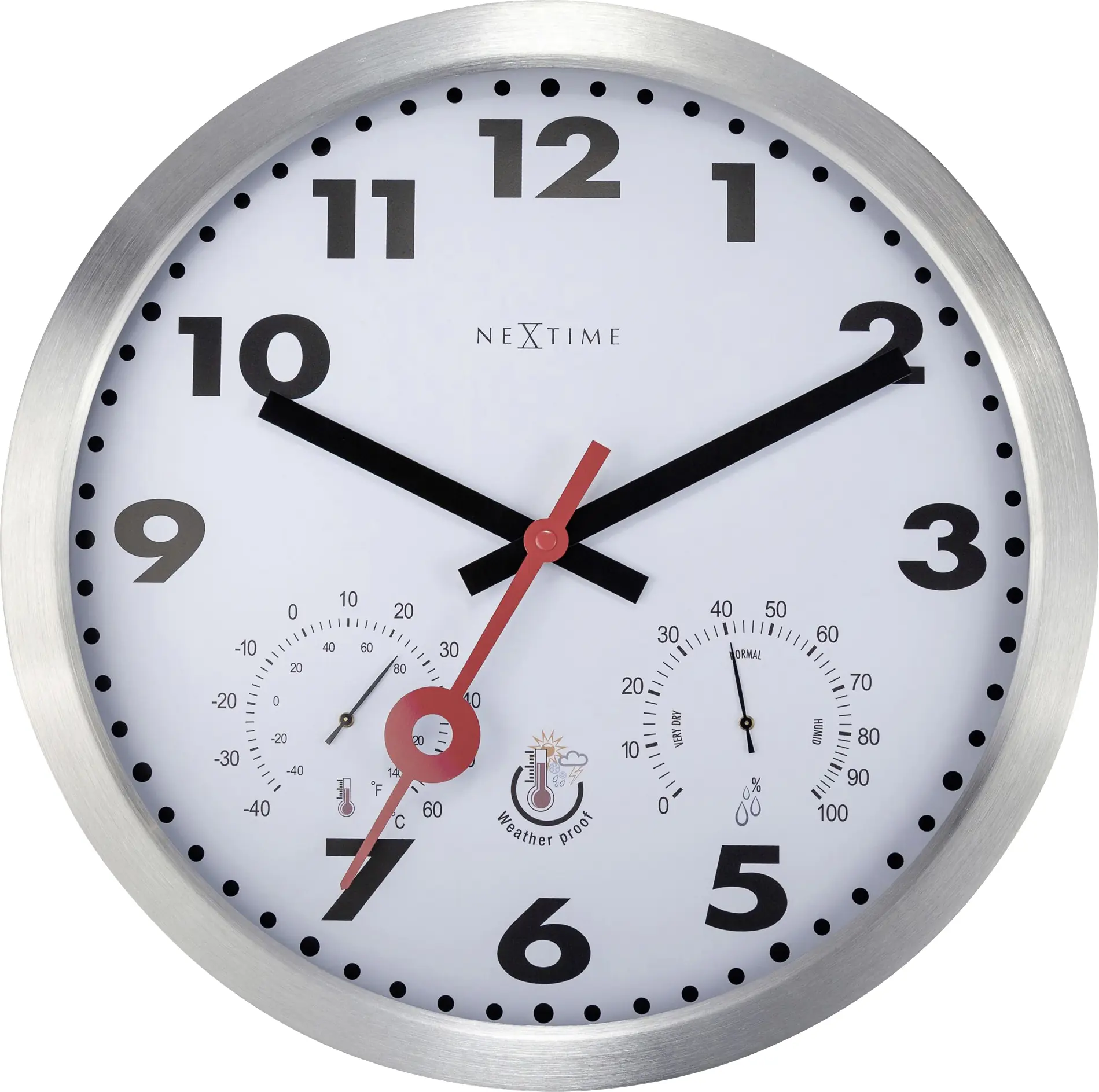 Nextime Außenwanduhr Clematis 4307AR Ø 35 cm