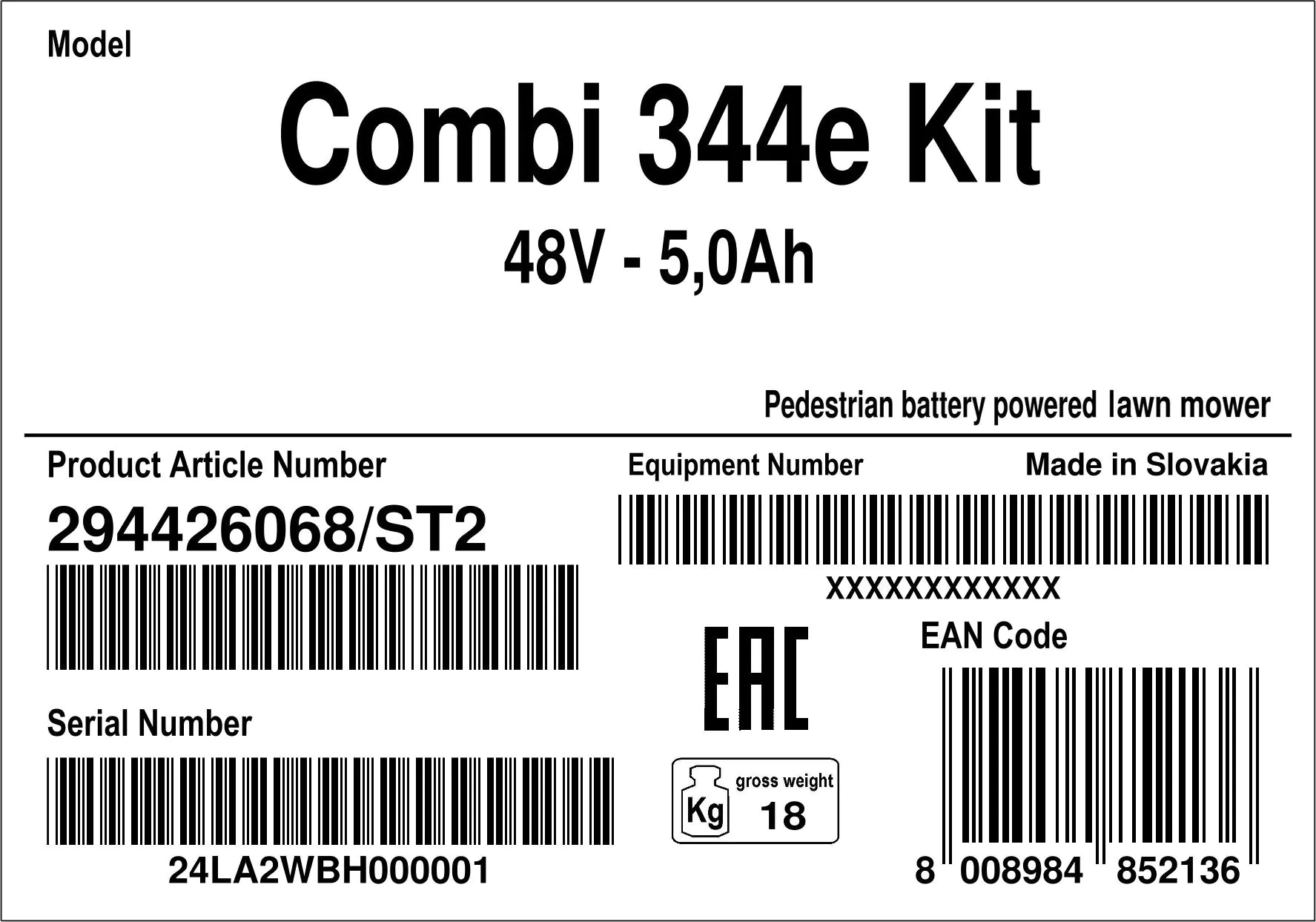 Stiga Akku Rasenmäher COMBI 344e 48 V, 42 cm Schnittbreite