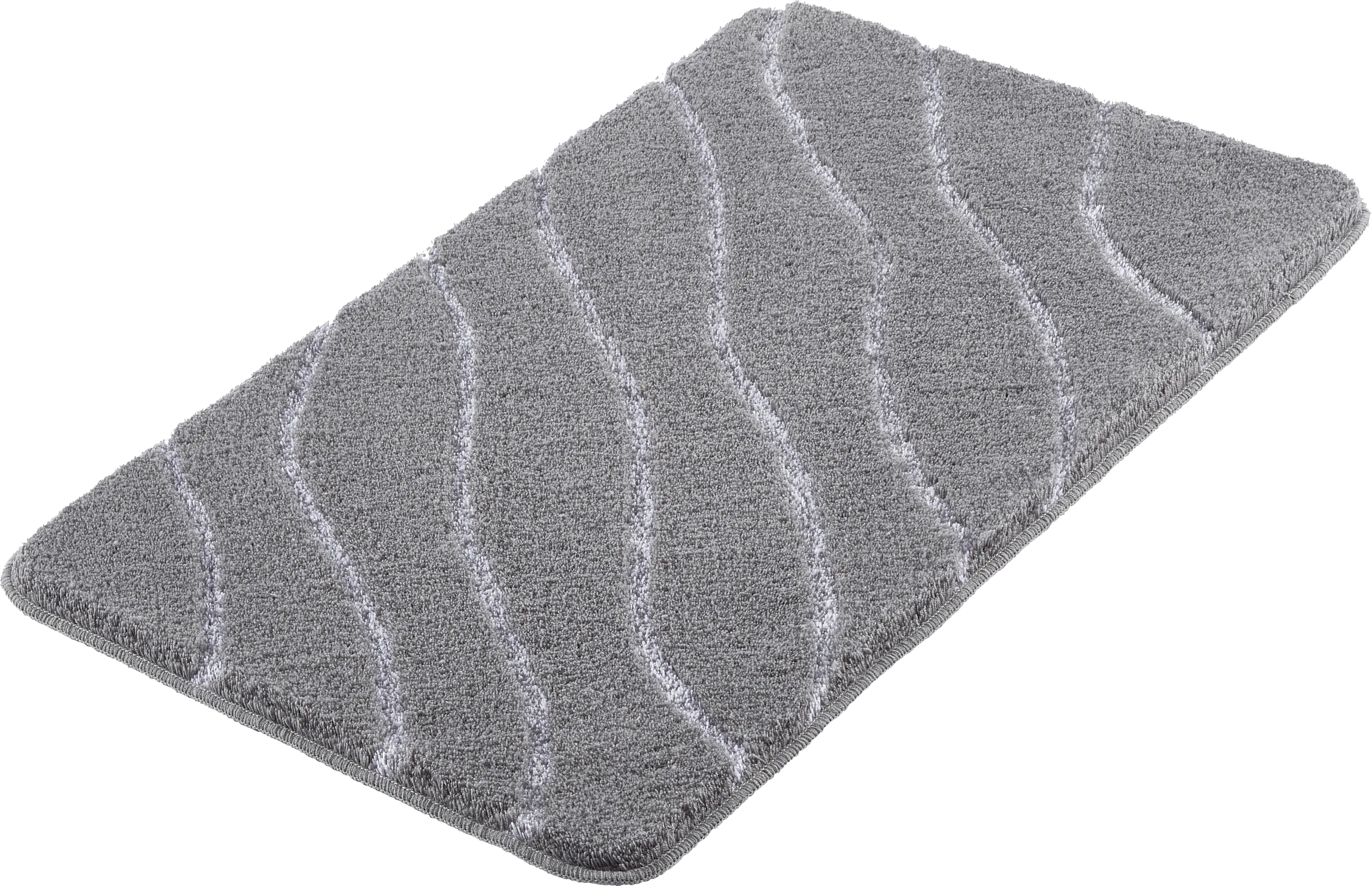 Kleine Wolke Badteppich Tram anthrazit Polyacryl 60 x 100 cm