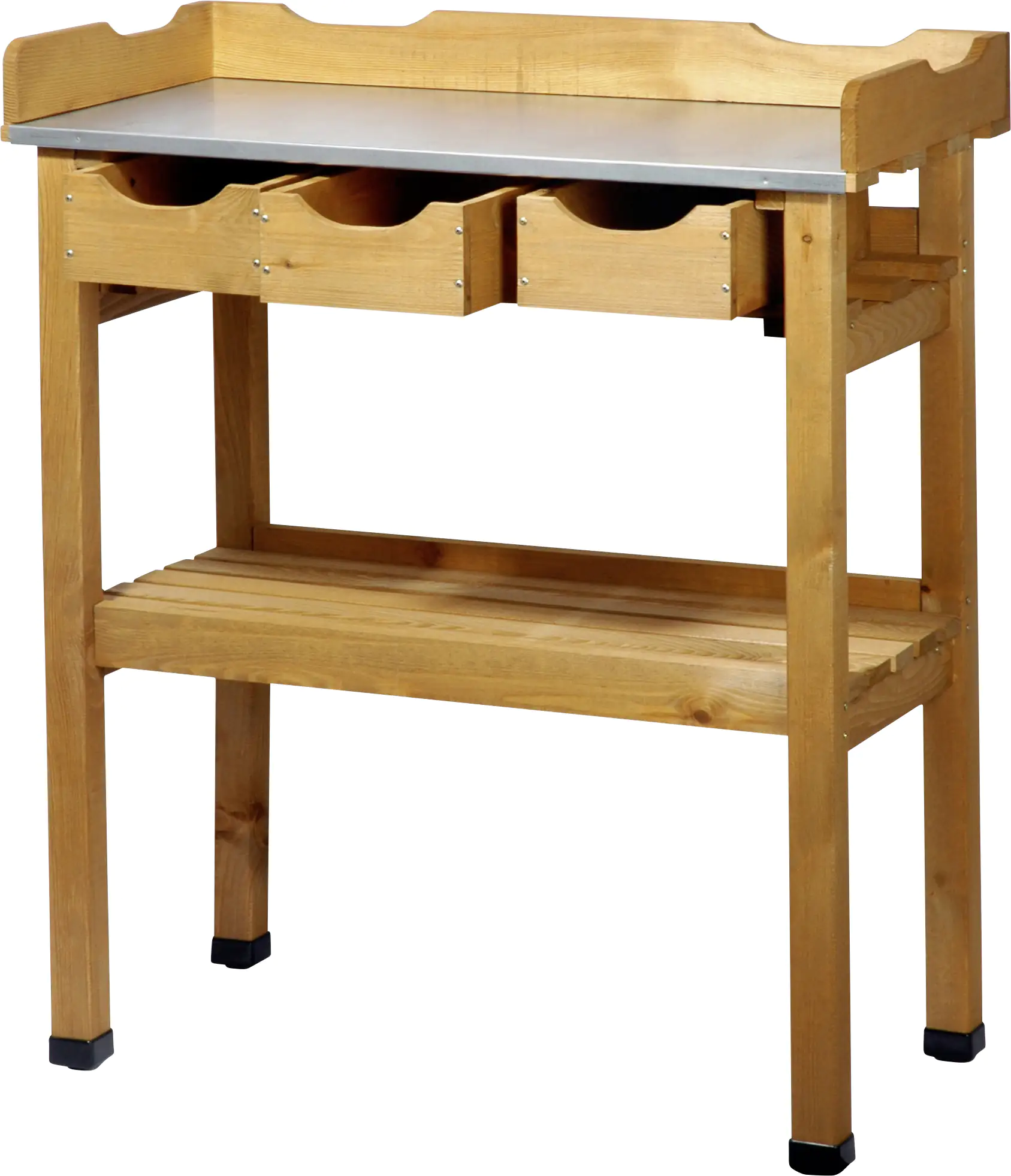 Dobar Pflanztisch mit 3 Schubladen 80 x 40 x 90 cm