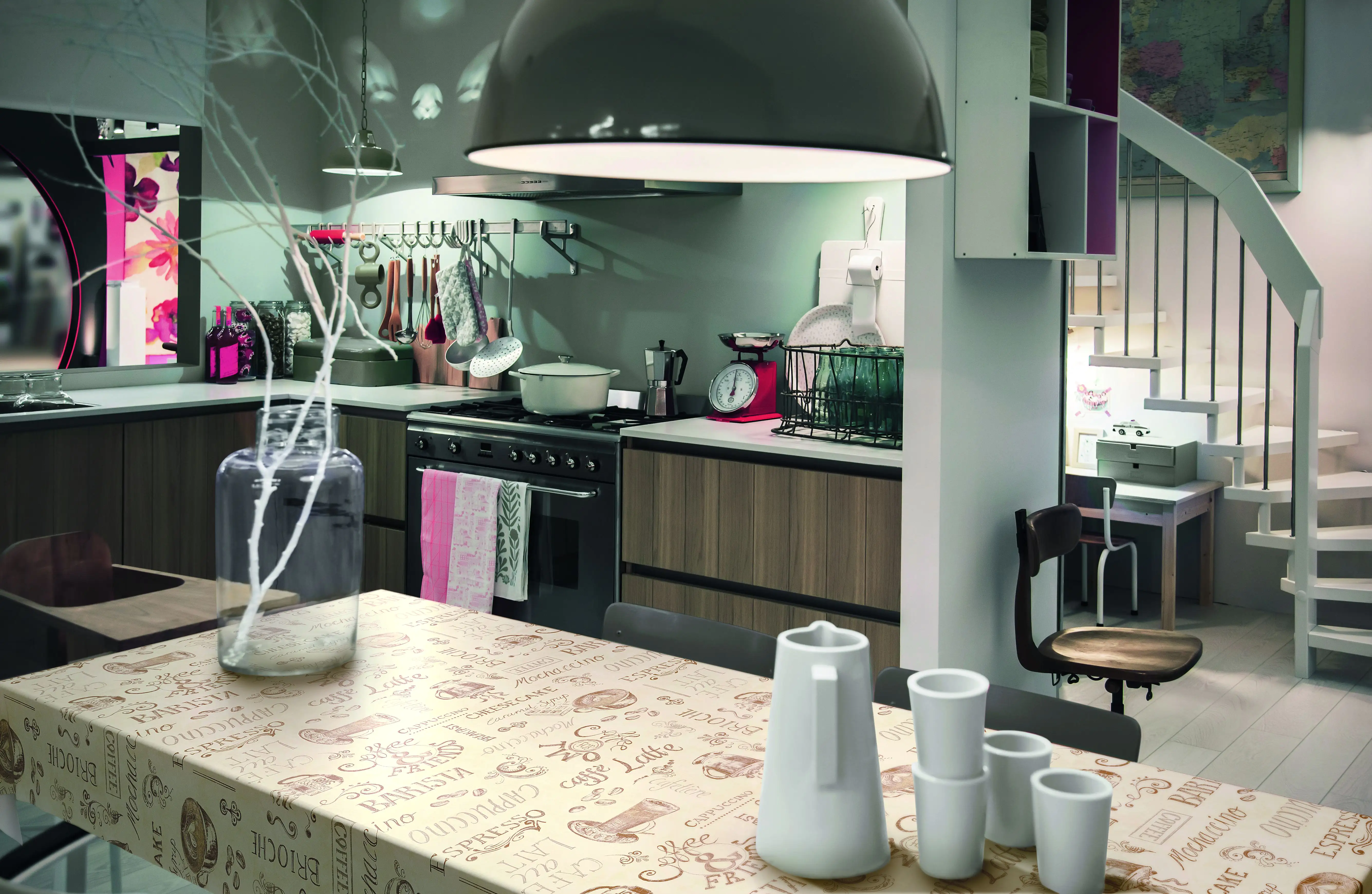 d-c-table® Tischdecke Manhattan Vlies Ristretto 110 x 140 cm, creme