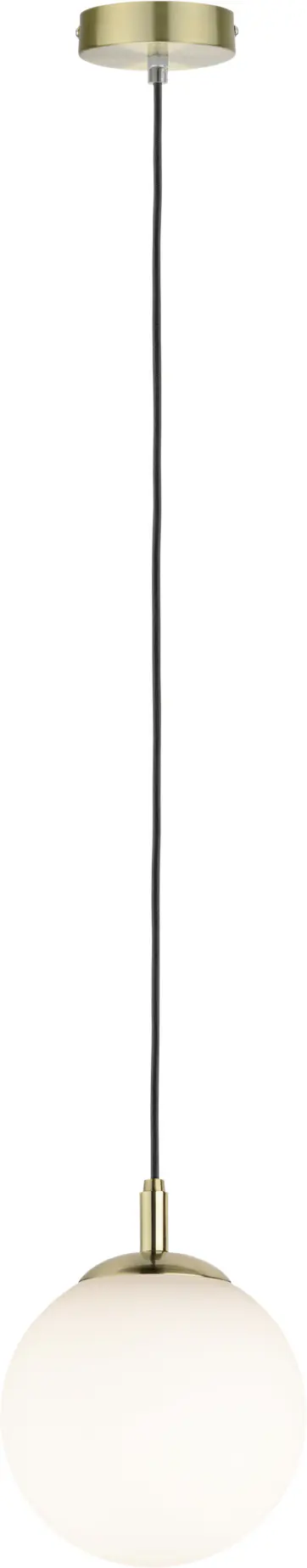 Paulmann Pendelleuchte Neordic Menja Weiß, Messing gebürstet, max 20W