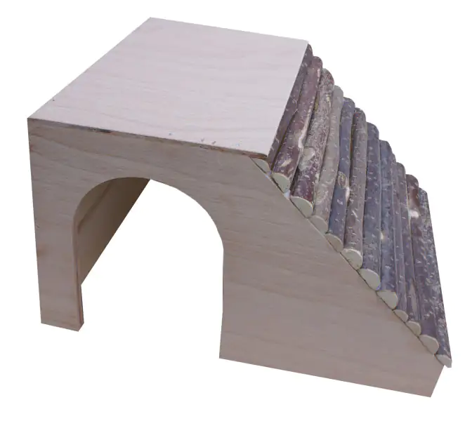 Ollesch Haselnusshaus für Meerschweinchen 33x18,5x19,5 cm